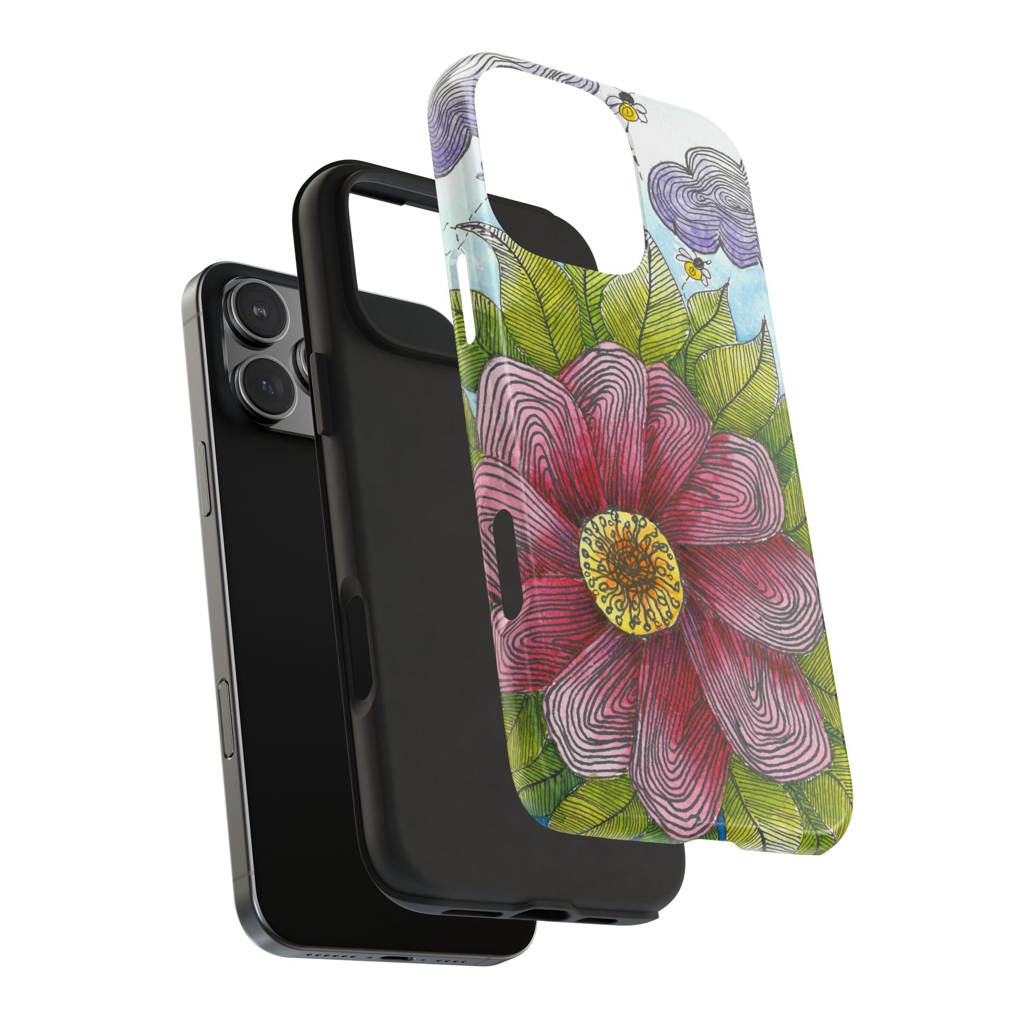 Tough Phone Case - All iPhones and Samsung Galaxys - Exciting Abstract Design  #4 Bloom'n