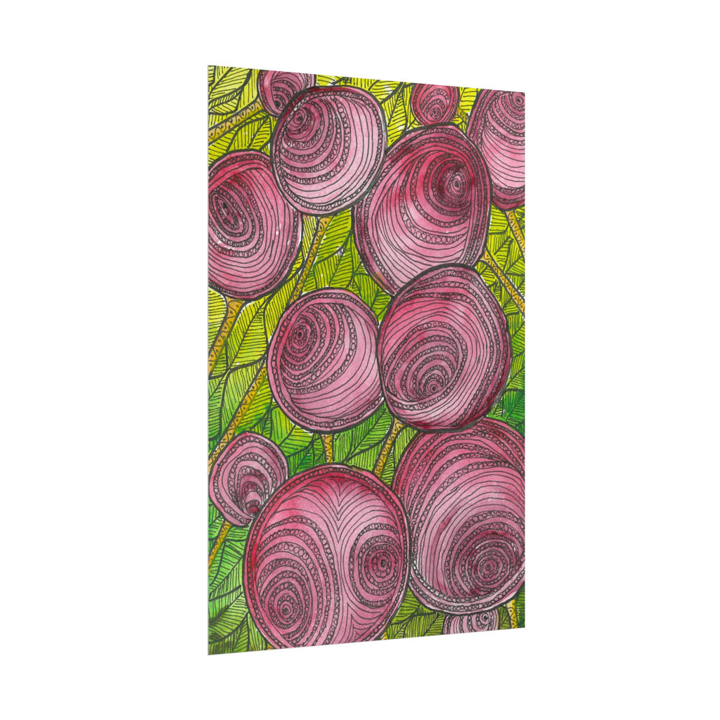 Large Colourful Wall Art, Posters & Prints, For Office, Bedroom or Living Room, or Special Gift #9 Spaced Blossoms