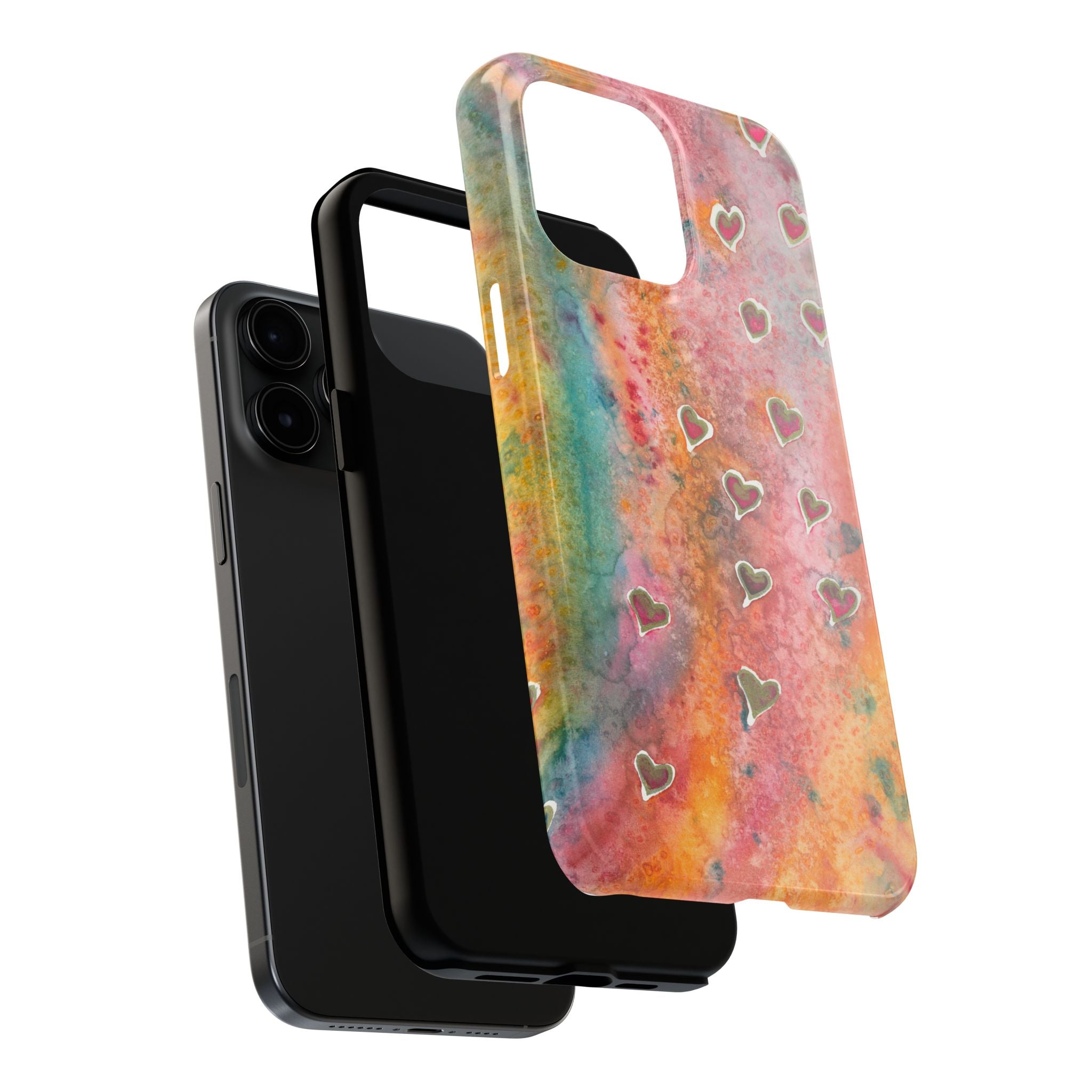 Tough Phone Case - All iPhones and Samsung Galaxys - Exciting Abstract Design #96 Love, Friendship, integrity
