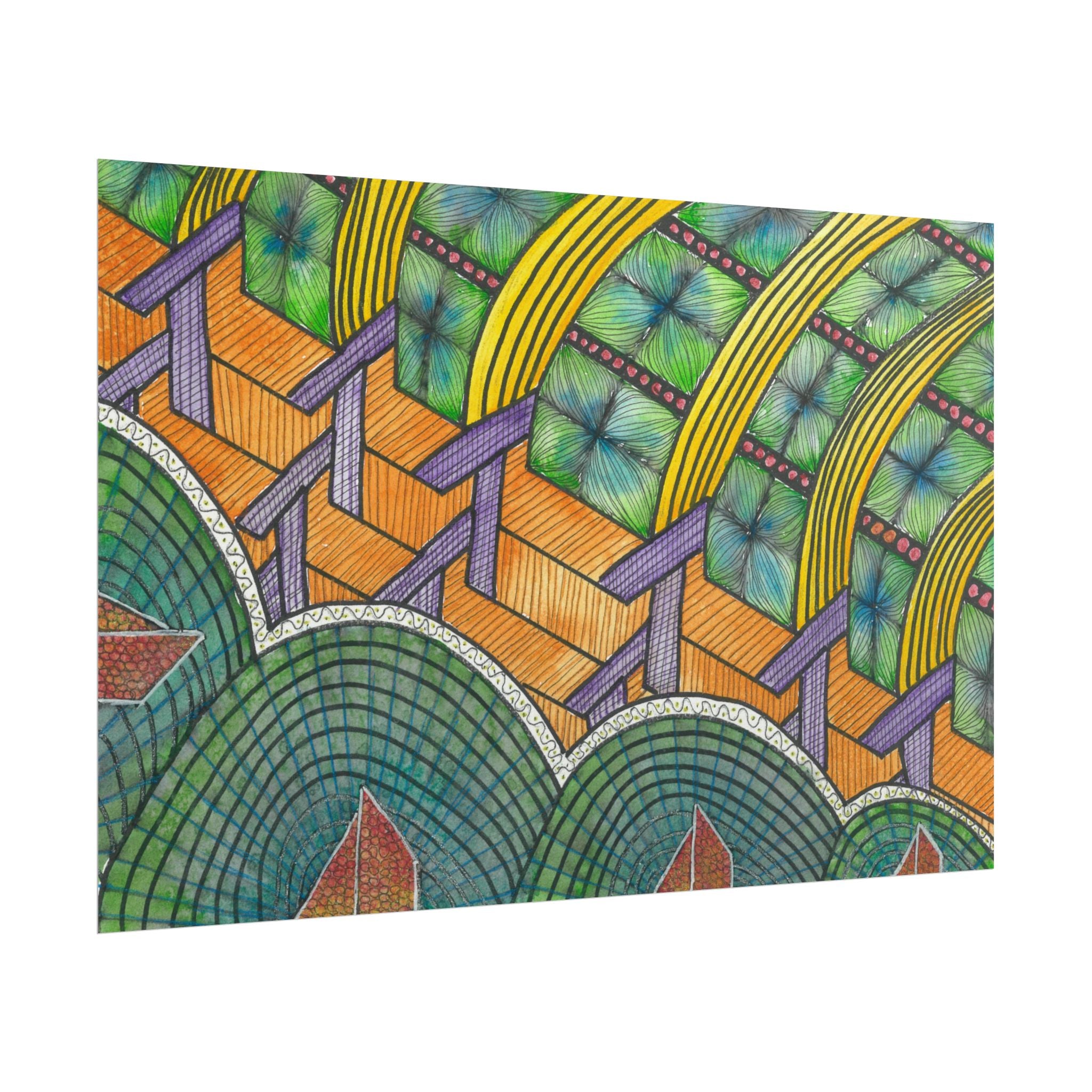 Large Colourful Wall Art, Posters & Prints, For Office, Bedroom or Living Room, or Special Gift #31 T'Eye Land