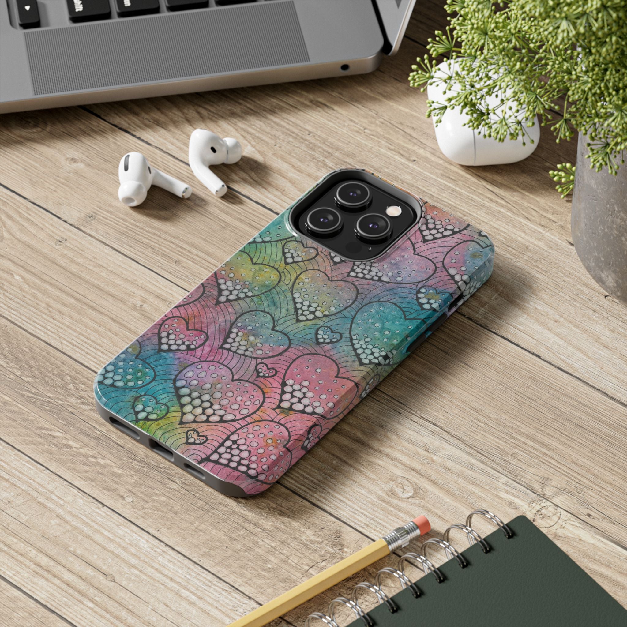 Tough Phone Case - All iPhones and Samsung Galaxys - Exciting Abstract Design #97 What's Love Got To Do With It
