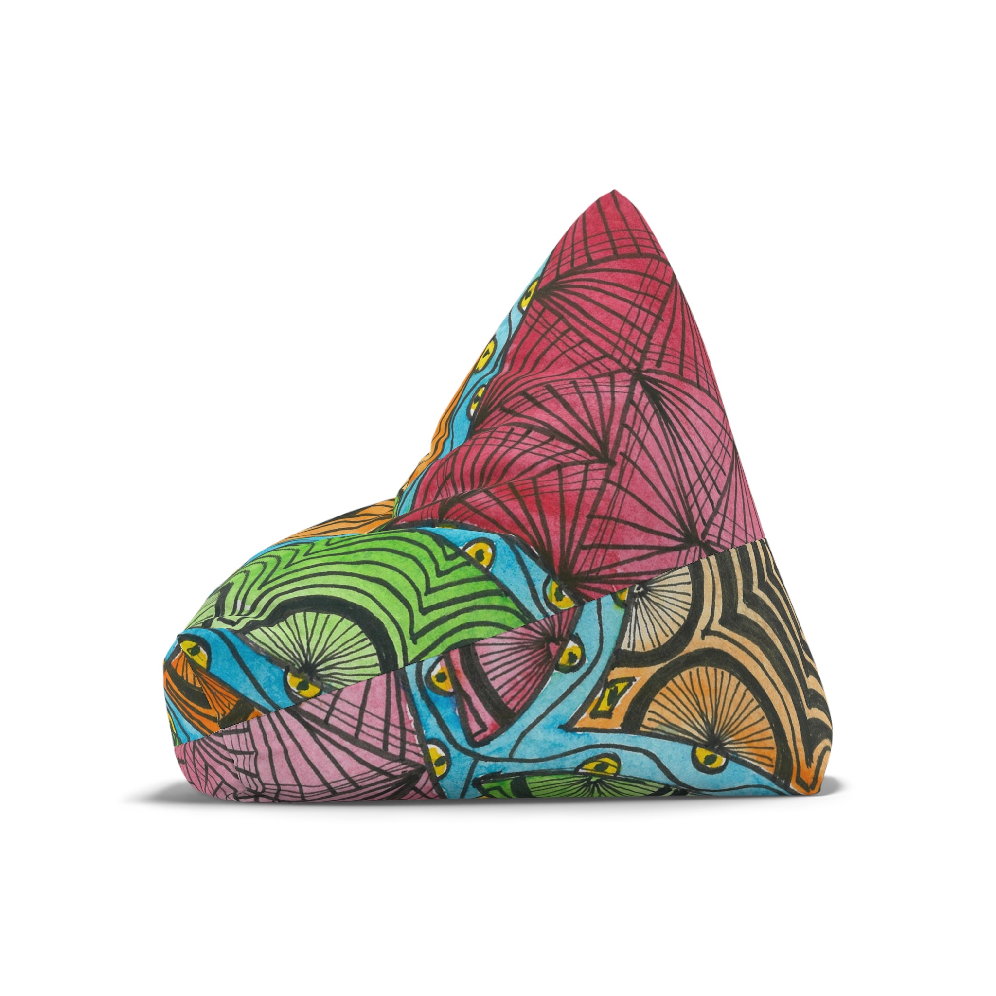 Bean Bag Chair Covers For Indoor & Outdoor - 2 Sizes - Exciting Abstract Design #11 Today's The Day