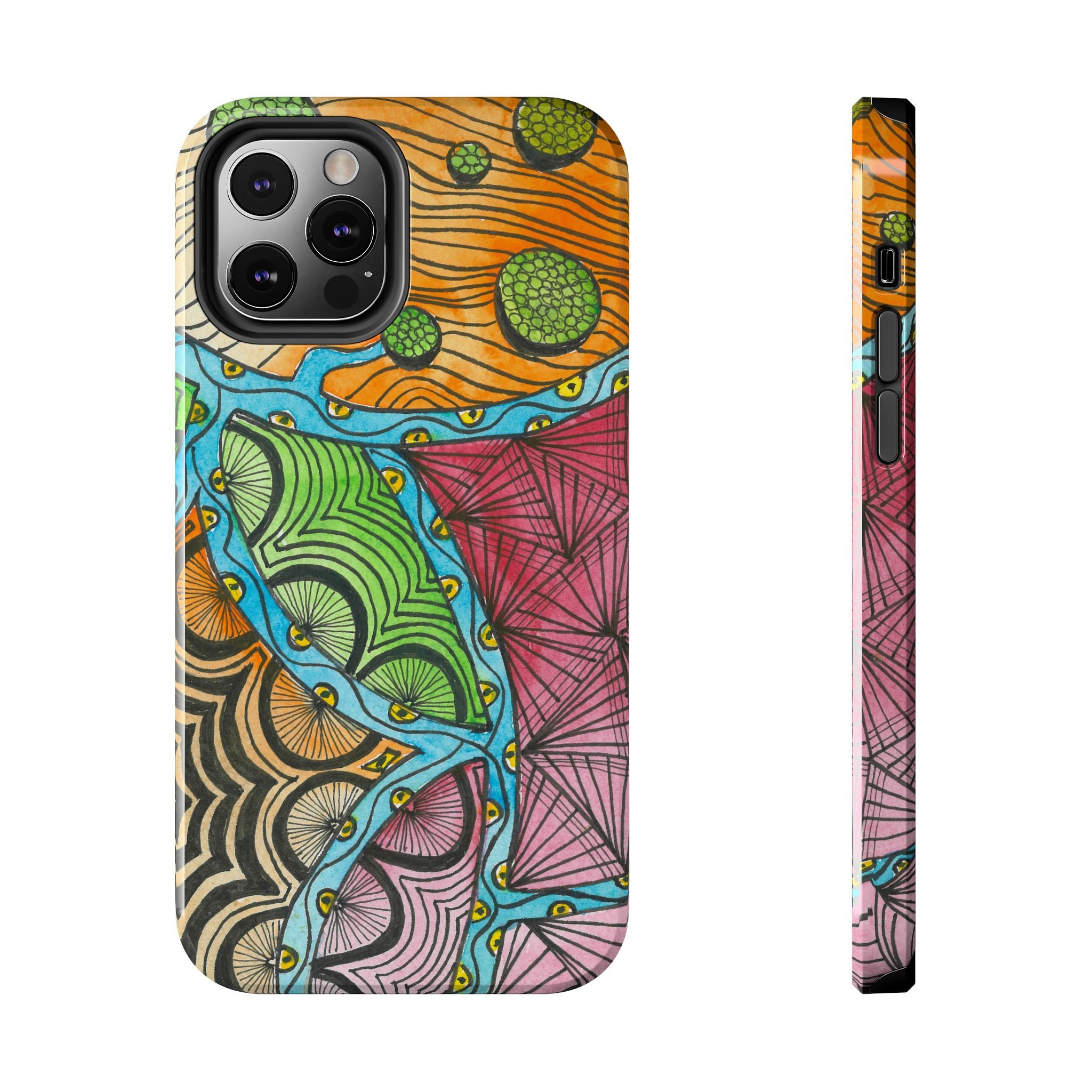 Tough Phone Case - All iPhones and Samsung Galaxys - Exciting Abstract Design #11 Today's The Day