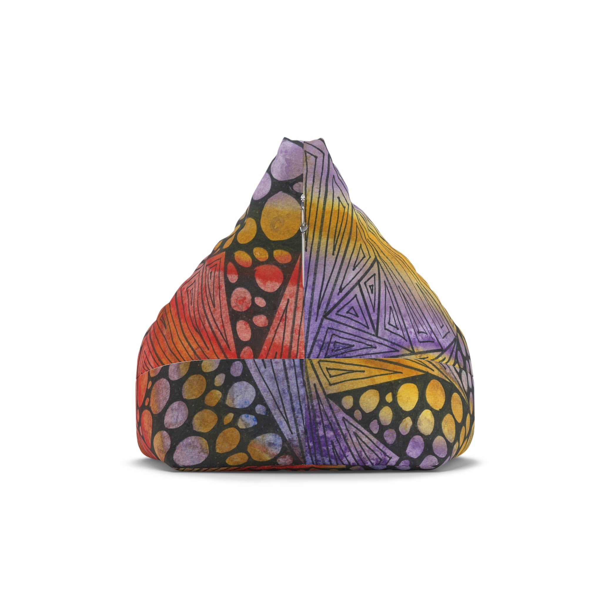 Bean Bag Chair Covers For Indoor & Outdoor - 2 Sizes - Exciting Abstract Design #82 Fighting Delusions