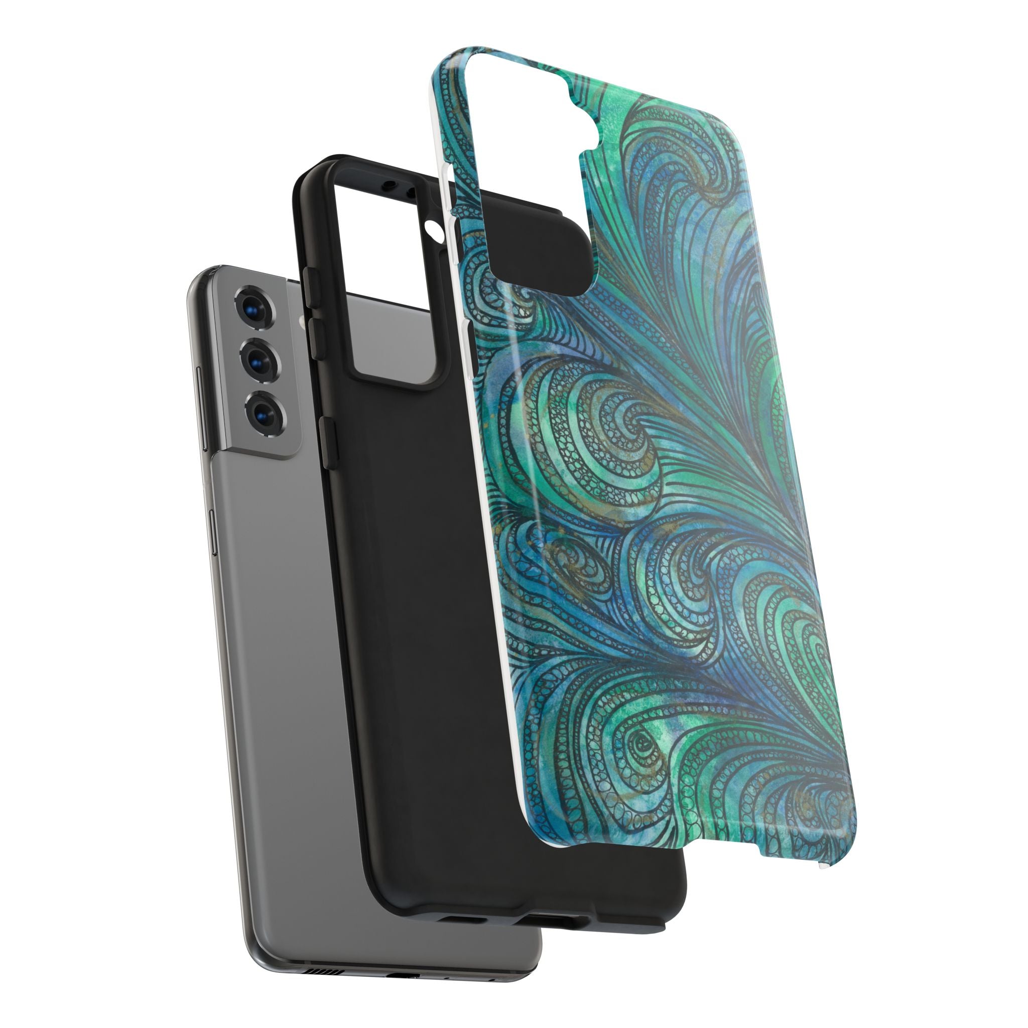 Tough Phone Case - All iPhones and Samsung Galaxys - Exciting Abstract Design #71 Call Of The Sea