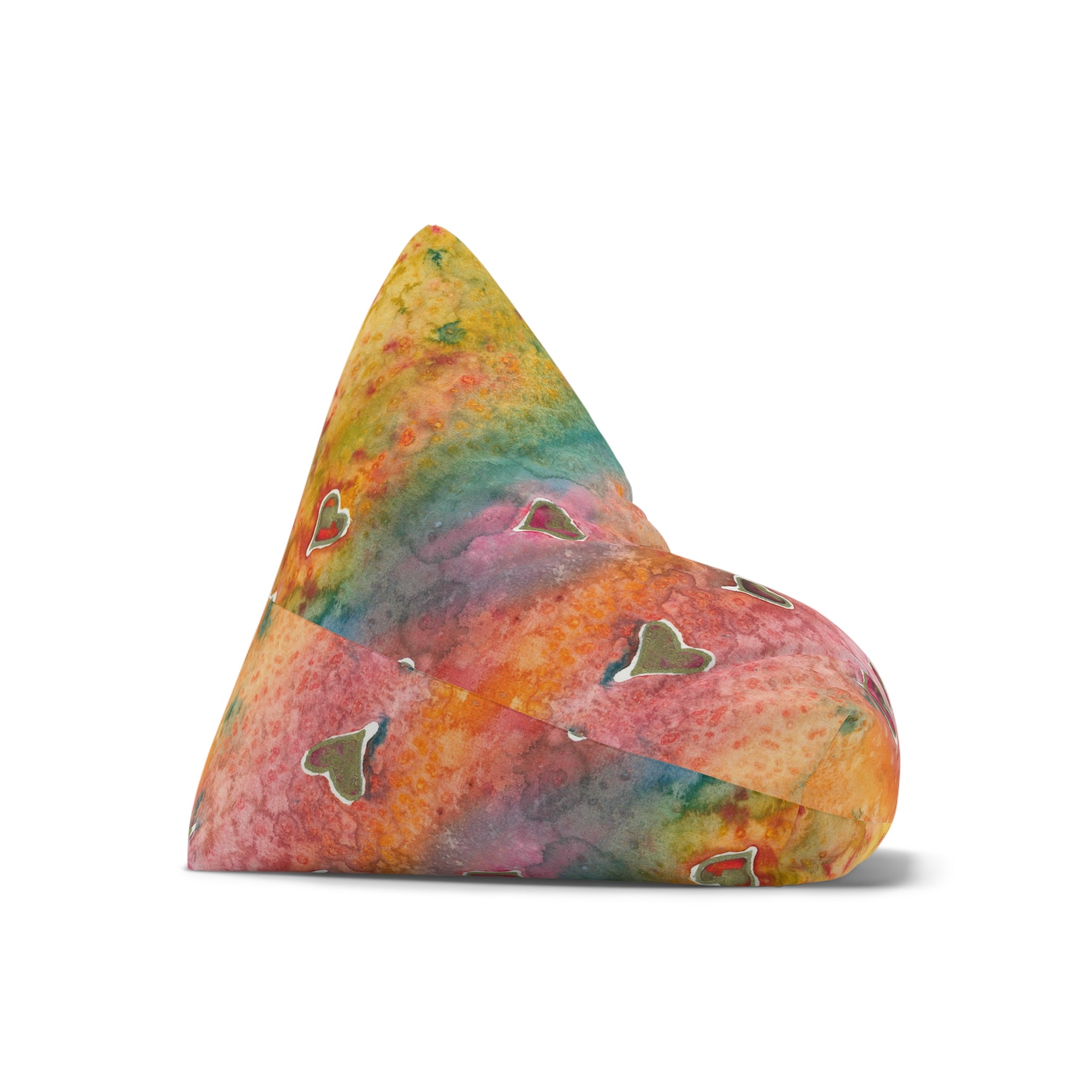 Bean Bag Chair Covers For Indoor & Outdoor - 2 Sizes - Exciting Abstract Design #96 Love, Friendship, integrity