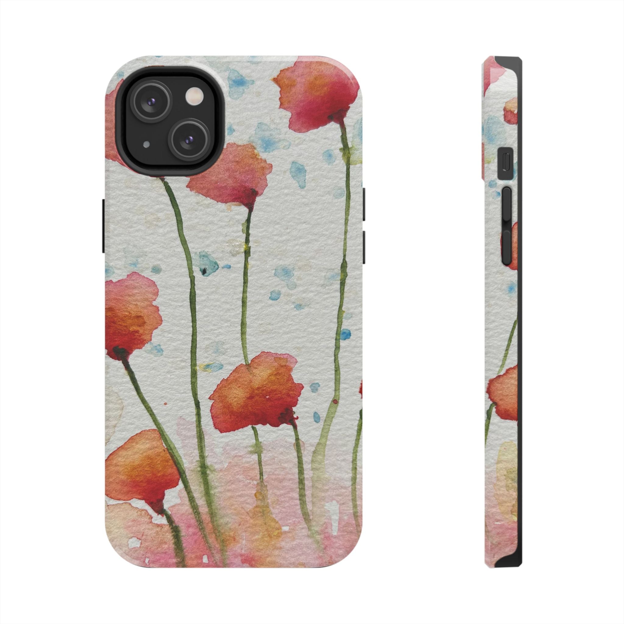 Tough Phone Case - All iPhones and Samsung Galaxys - Exciting Abstract Design #94 Poppies Galore