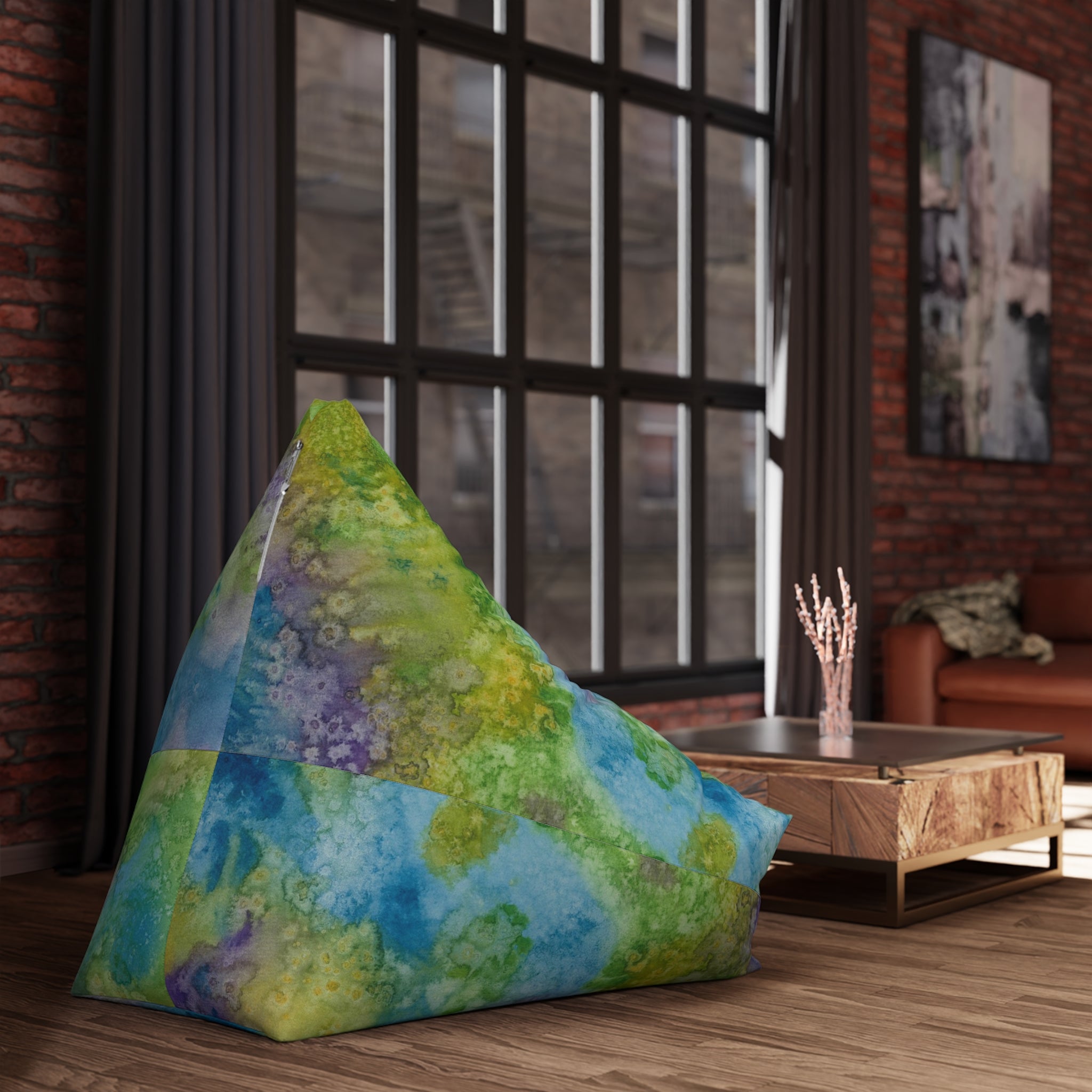 Bean Bag Chair Covers For Indoor & Outdoor - 2 Sizes - Exciting Abstract Design #60 Happy Holidays