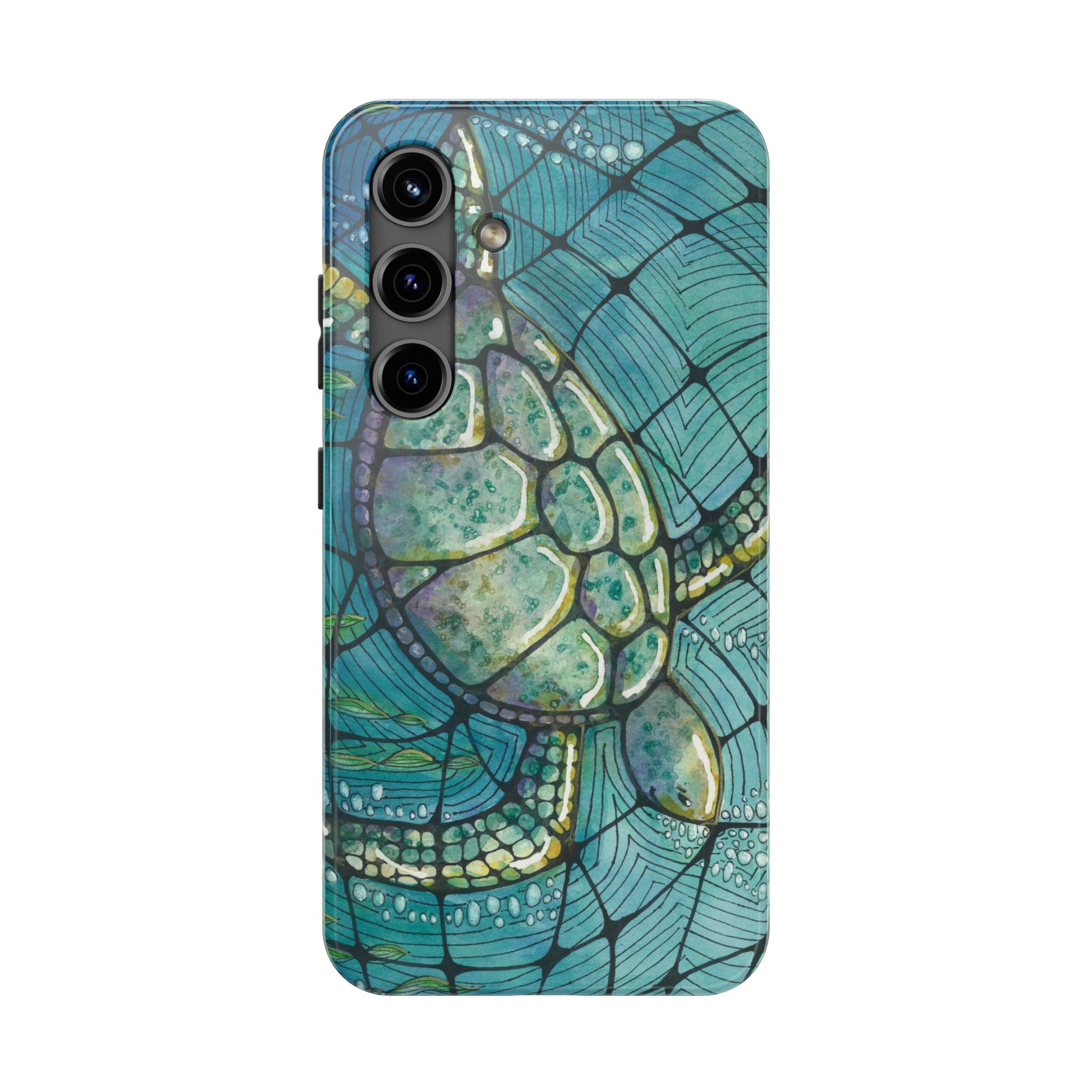 Tough Phone Case - All iPhones and Samsung Galaxys - Exciting Abstract Design #73 Turtling Along