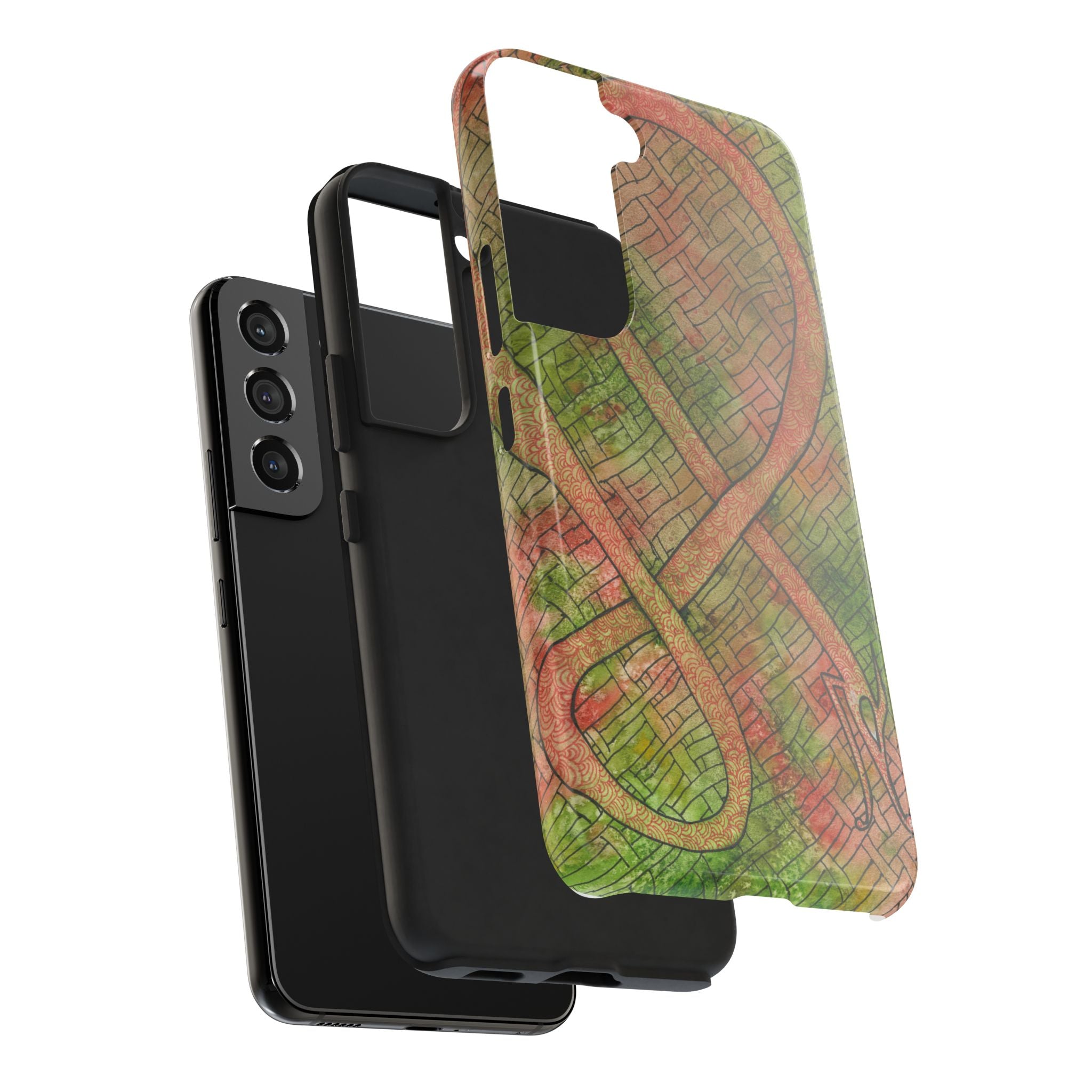 Tough Phone Case - All iPhones and Samsung Galaxys - Exciting Abstract Design #57 Celtic Flavours