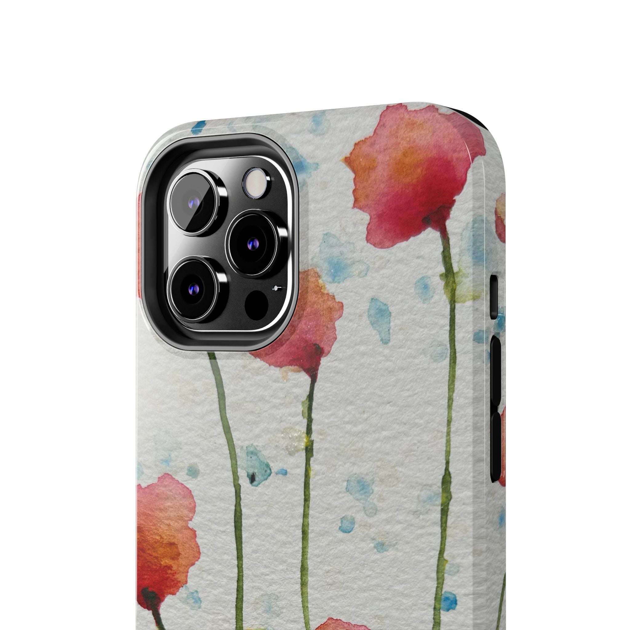 Tough Phone Case - All iPhones and Samsung Galaxys - Exciting Abstract Design #94 Poppies Galore
