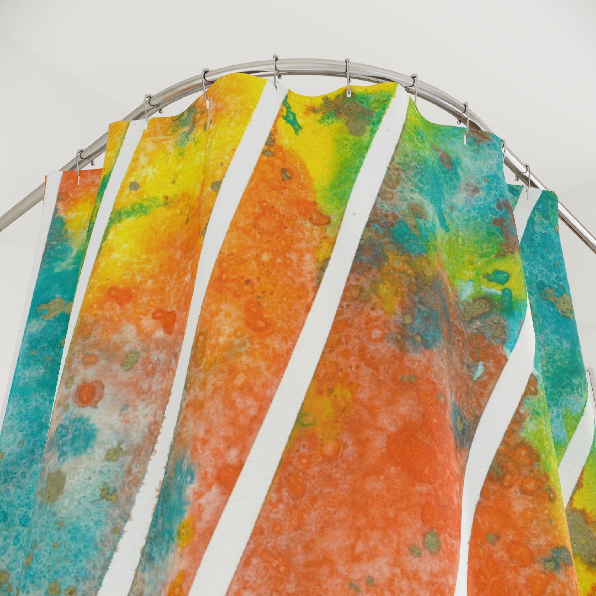 Beautiful Shower Curtains to Refresh Your Bathroom. Colourful Abstract Designs. Perfect For Your Bathroom or Special House-Warming Gift #101 Your Energy Radiates
