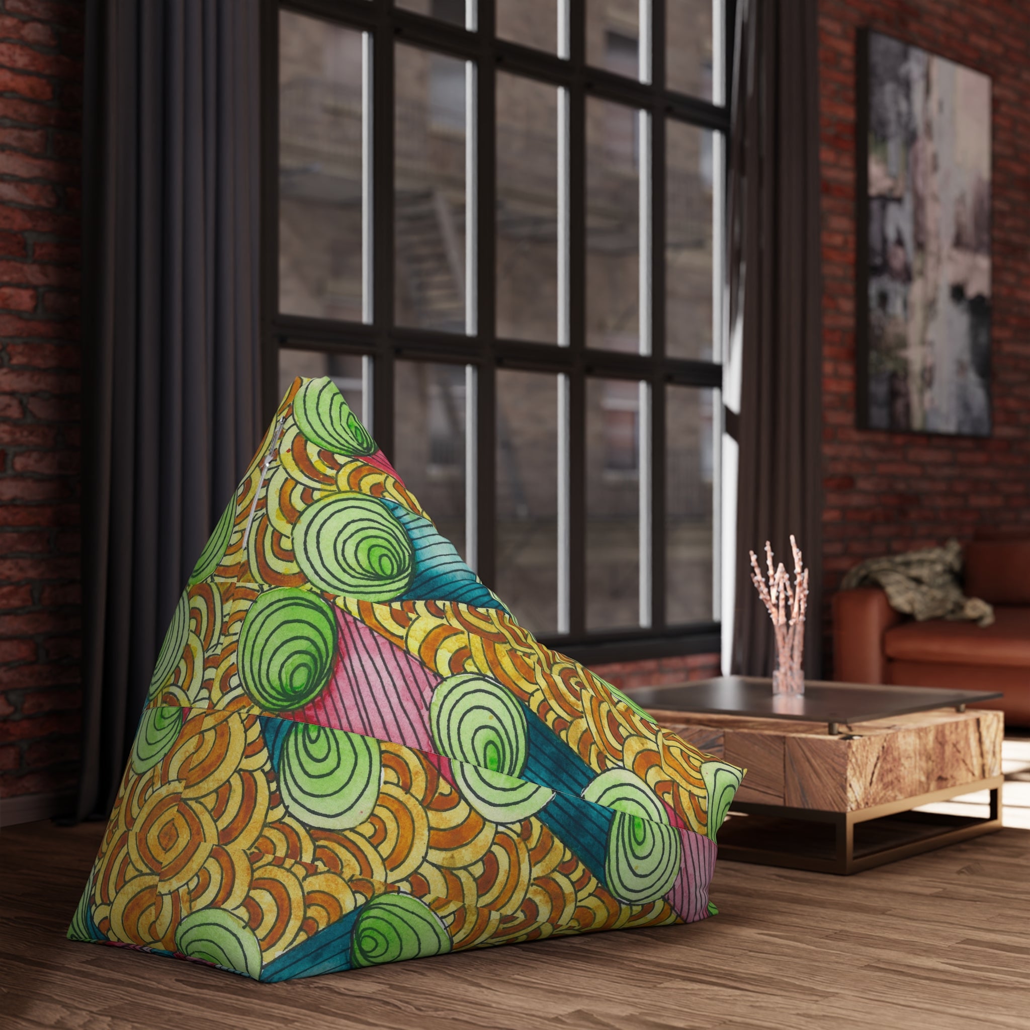 Bean Bag Chair Covers For Indoor & Outdoor - 2 Sizes - Exciting Abstract Design #93 On A Mission