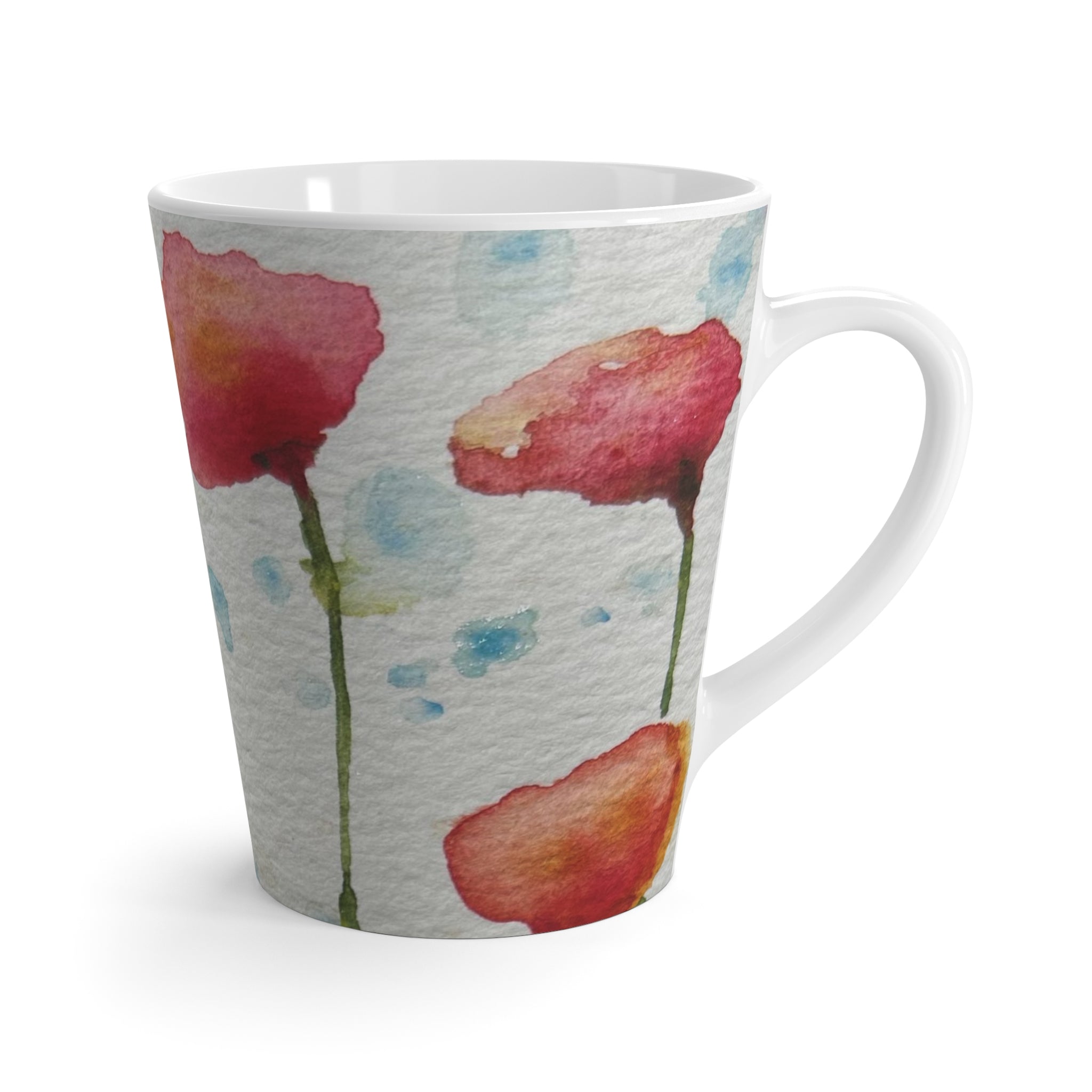 Coffee Mugs and Cups. Colourful Abstract Designs. Perfect for Home, Office or Special Gift #94 Poppies Galore