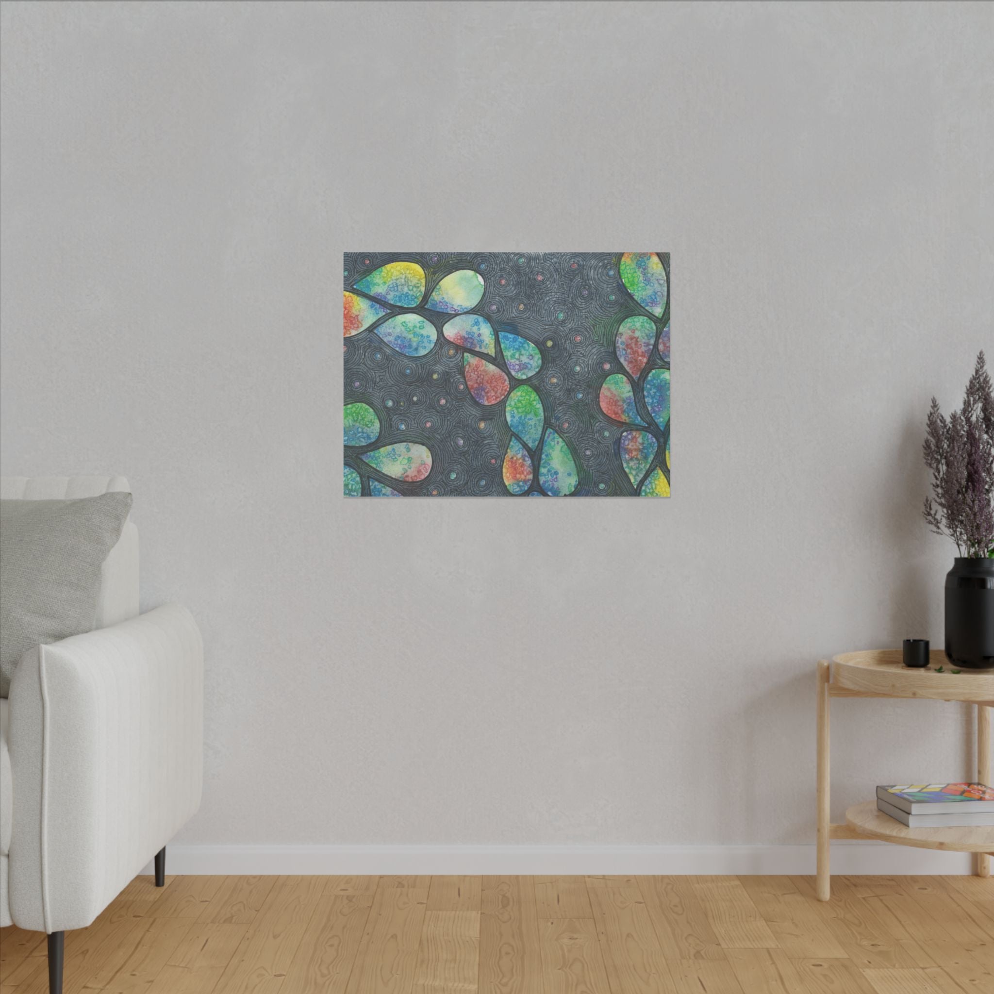 Large Colourful Wall Art, Canvas Prints, For Office, Bedroom or Living Room, or Special Gift #30 Give Us A Minute