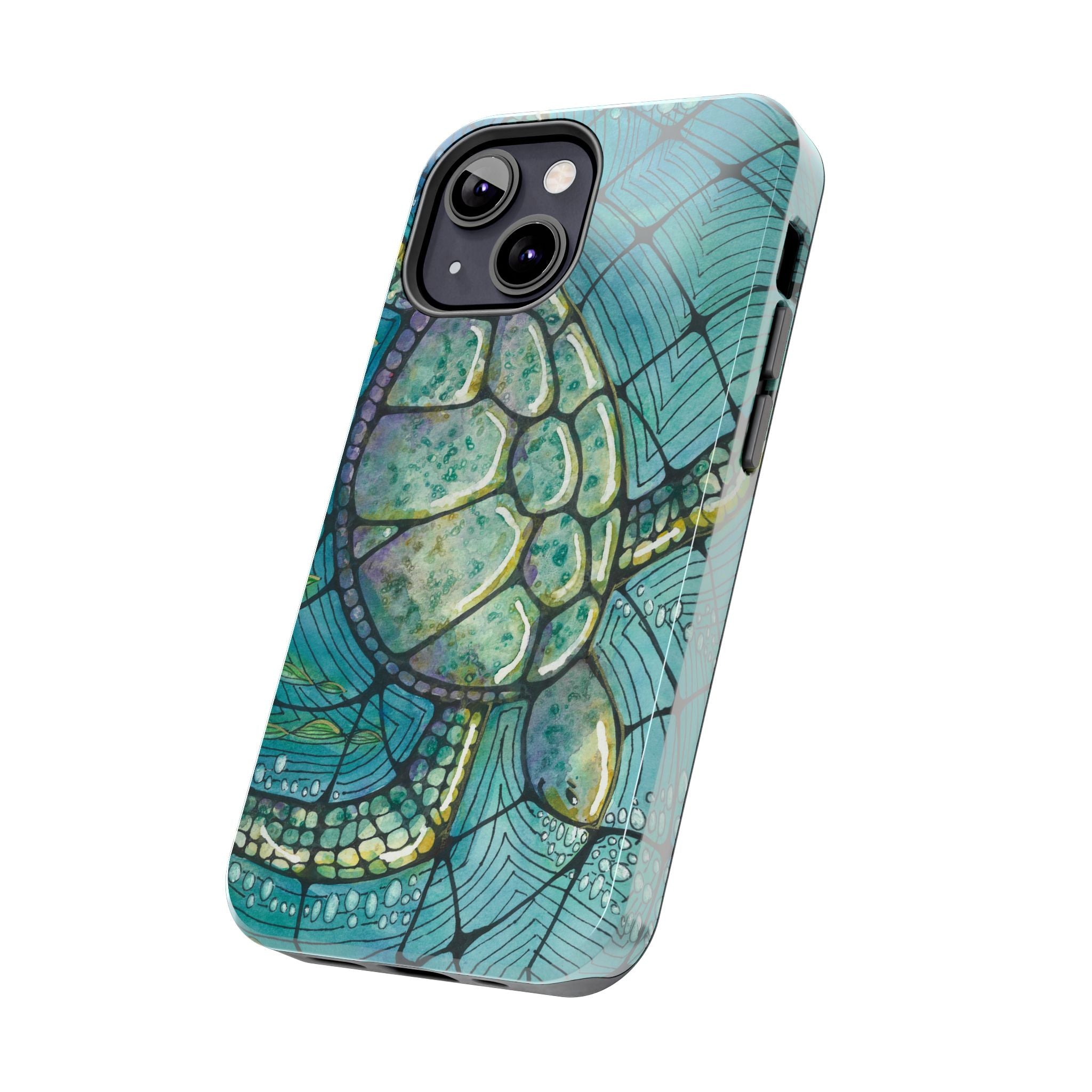Tough Phone Case - All iPhones and Samsung Galaxys - Exciting Abstract Design #73 Turtling Along