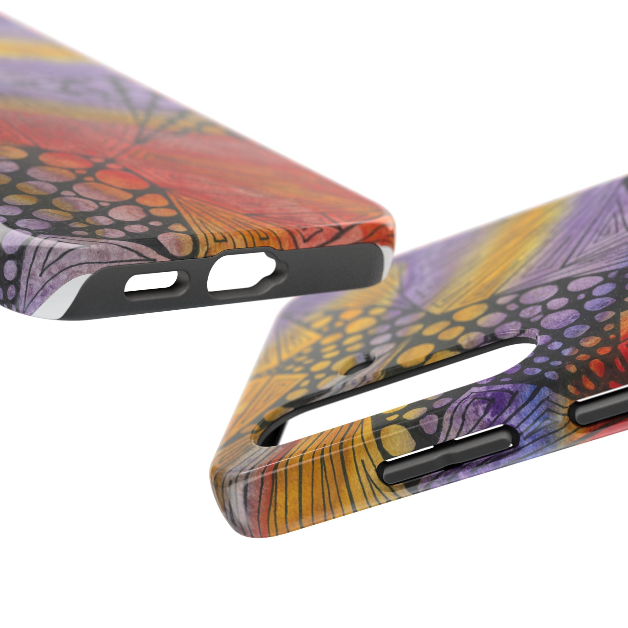 Tough Phone Case - All iPhones and Samsung Galaxys - Exciting Abstract Design #82 Fighting Delusions