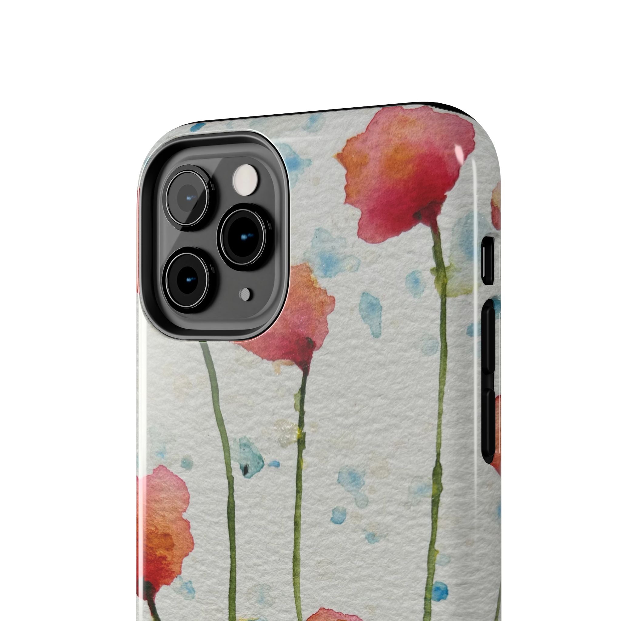 Tough Phone Case - All iPhones and Samsung Galaxys - Exciting Abstract Design #94 Poppies Galore