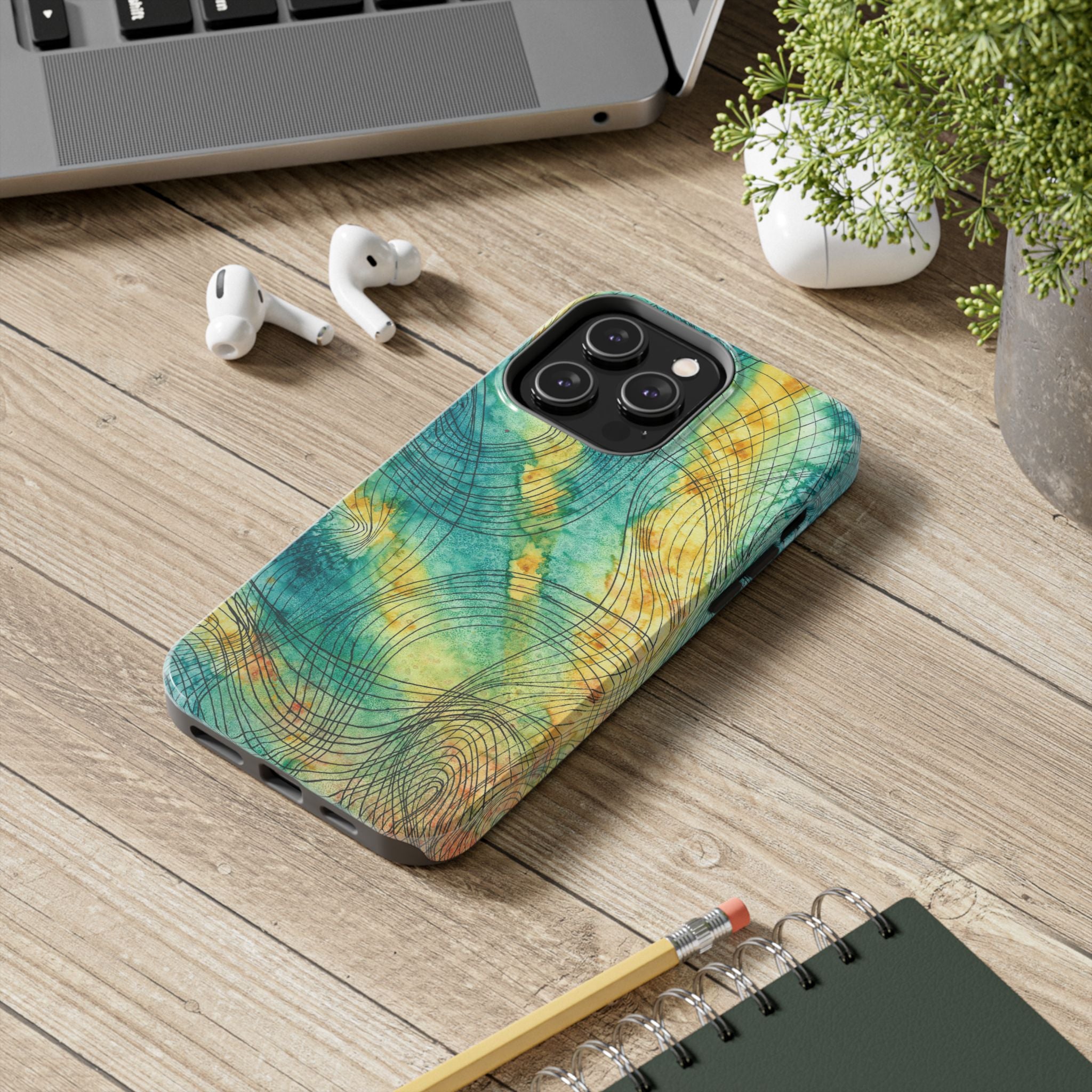 Tough Phone Case - All iPhones and Samsung Galaxys - Exciting Abstract Design #81 The Only Way Is Up