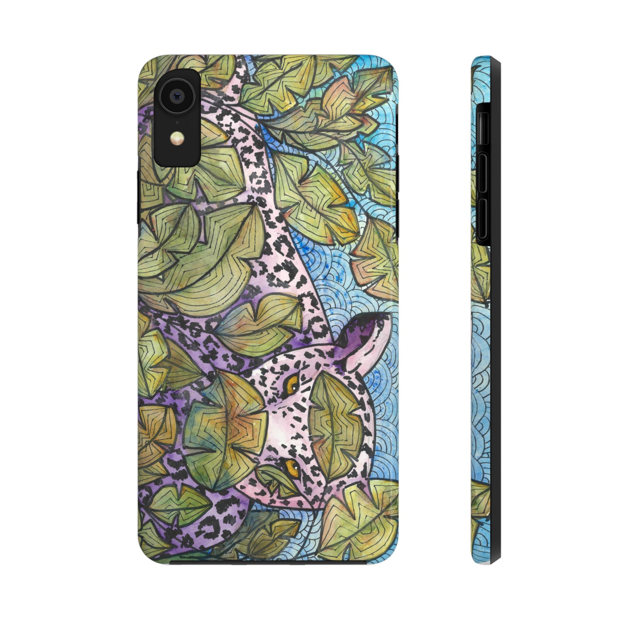 Tough Phone Case - All iPhones and Samsung Galaxys - Exciting Abstract Design #76 Purrfect Blend