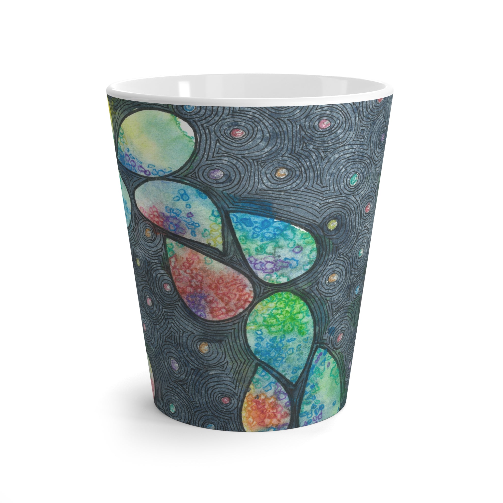 Coffee Mugs and Cups. Colourful Abstract Designs. Perfect for Home, Office or Special Gift #30 Give Us A Minute