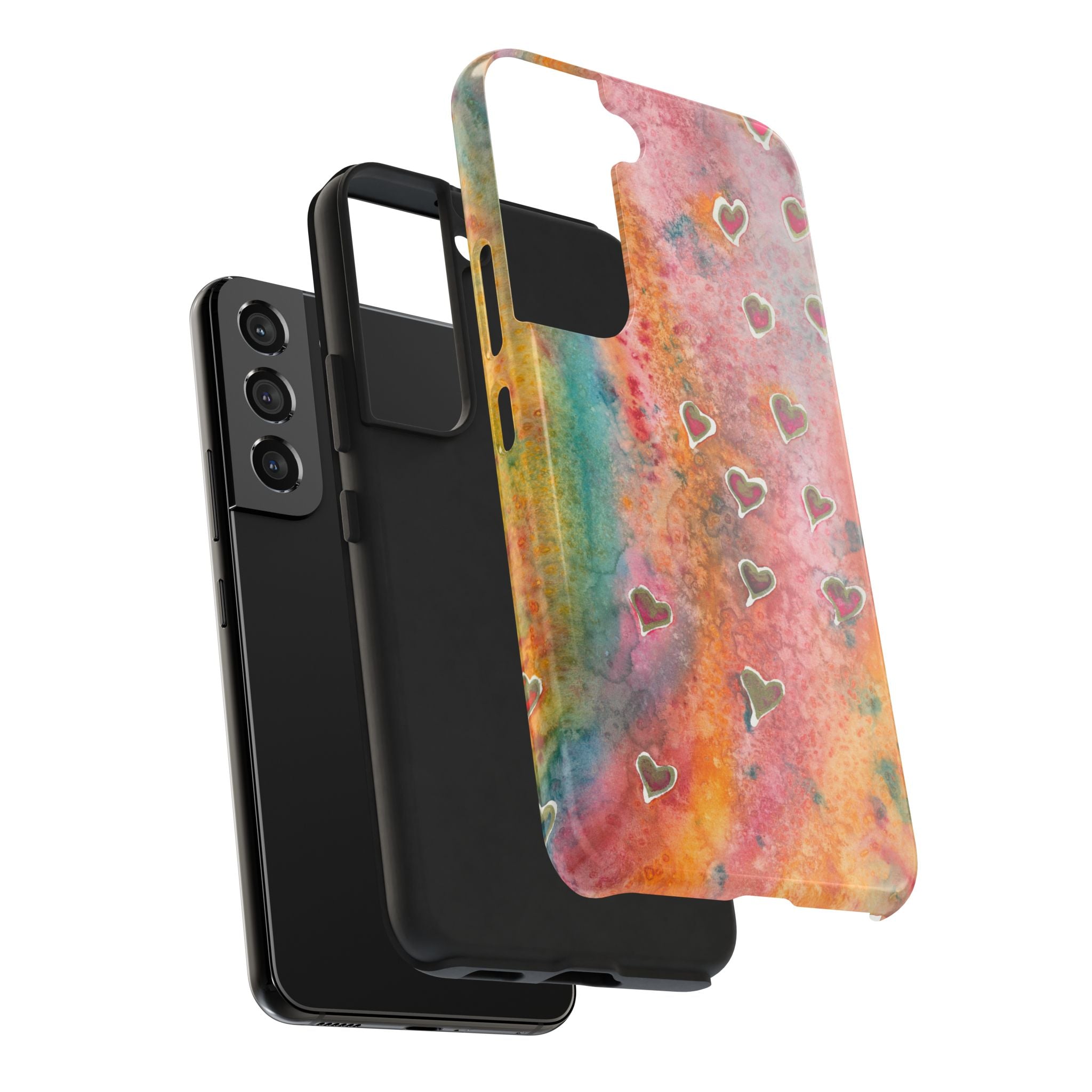 Tough Phone Case - All iPhones and Samsung Galaxys - Exciting Abstract Design #96 Love, Friendship, integrity