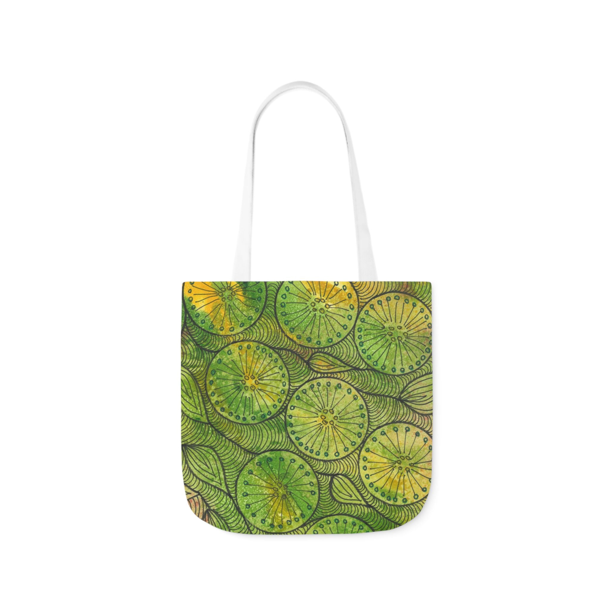Canvas Tote Bags, Colourful Abstract Designs, 5-Color Straps, 3 Sizes.  For Family and friends or a Special Gift #63 Margarita Mondays
