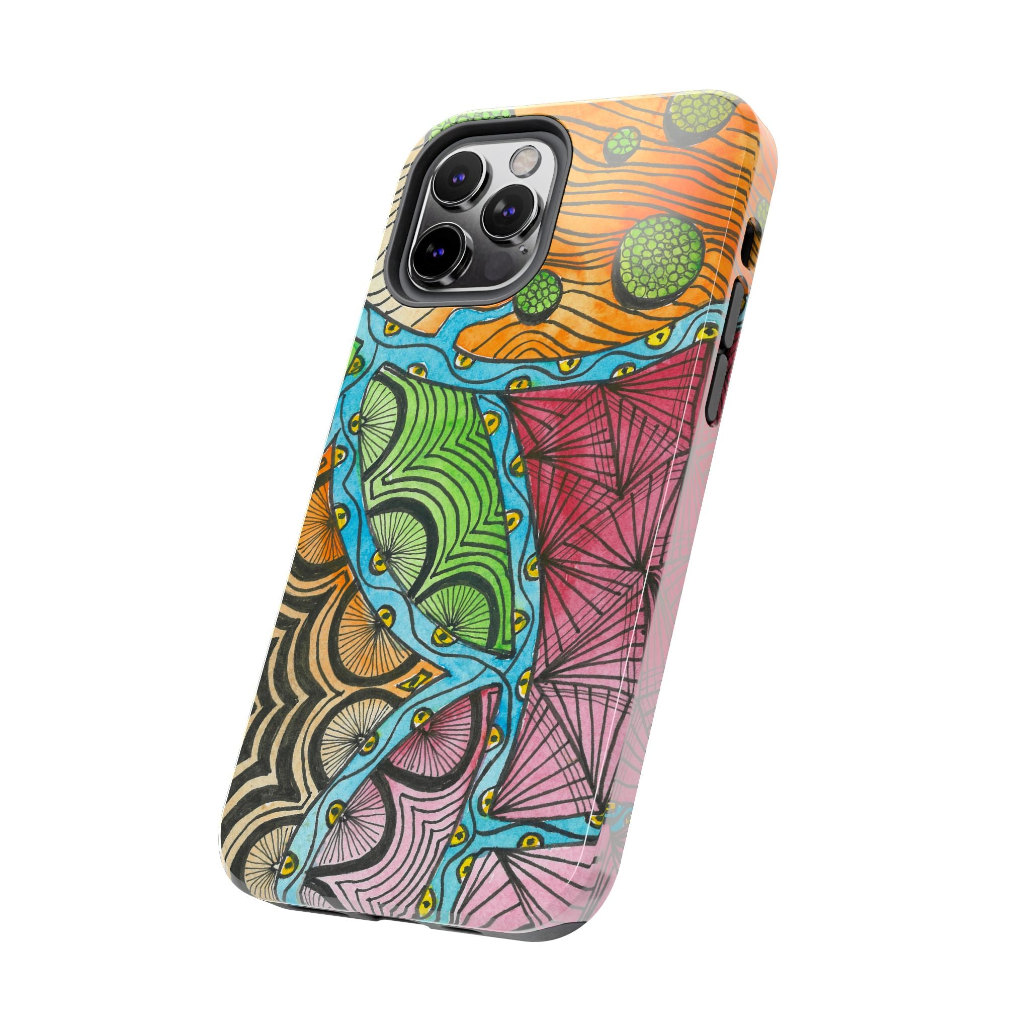 Tough Phone Case - All iPhones and Samsung Galaxys - Exciting Abstract Design #11 Today's The Day