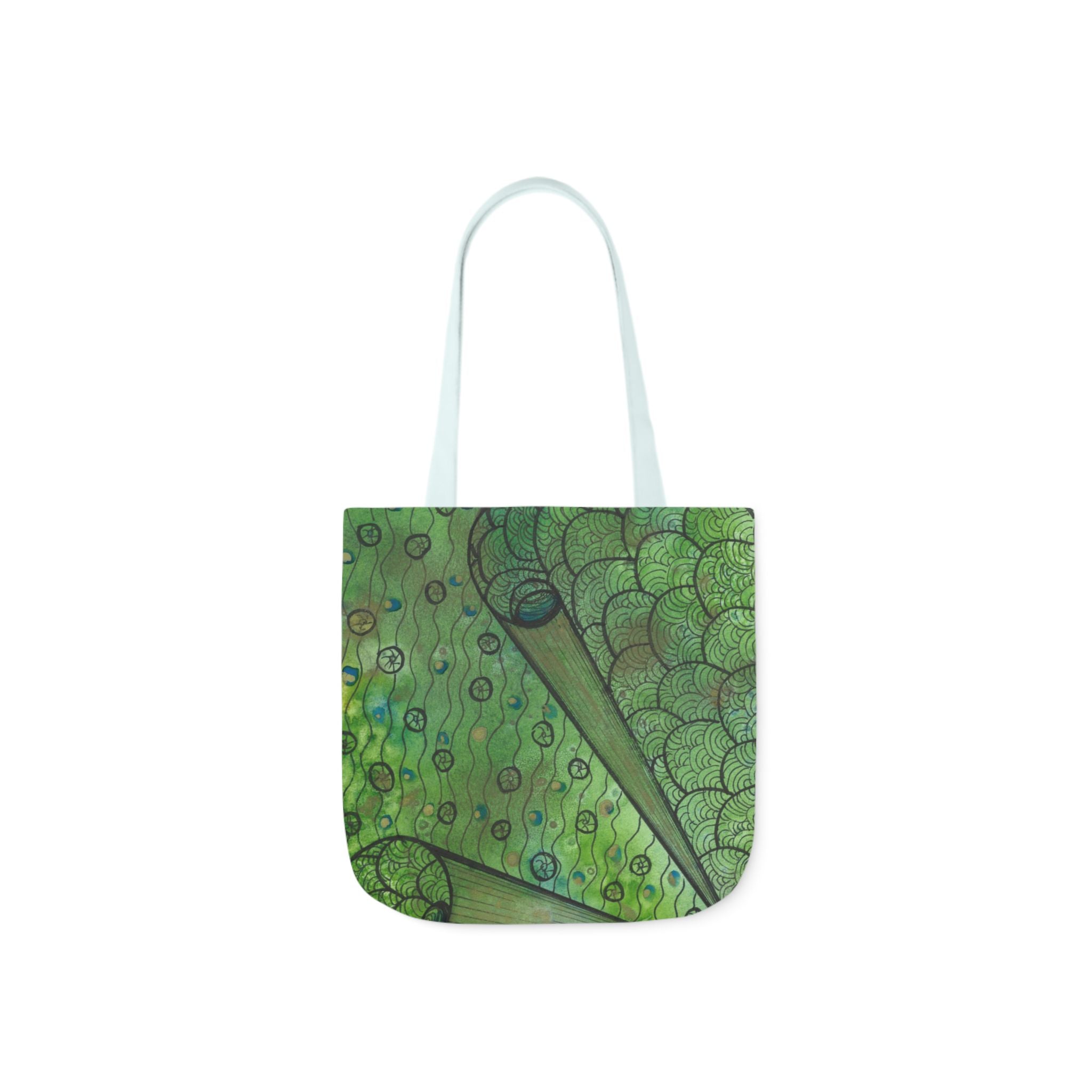 Canvas Tote Bags, Colourful Abstract Designs, 5-Color Straps, 3 Sizes.  For Family and friends or a Special Gift #69 New Horizons