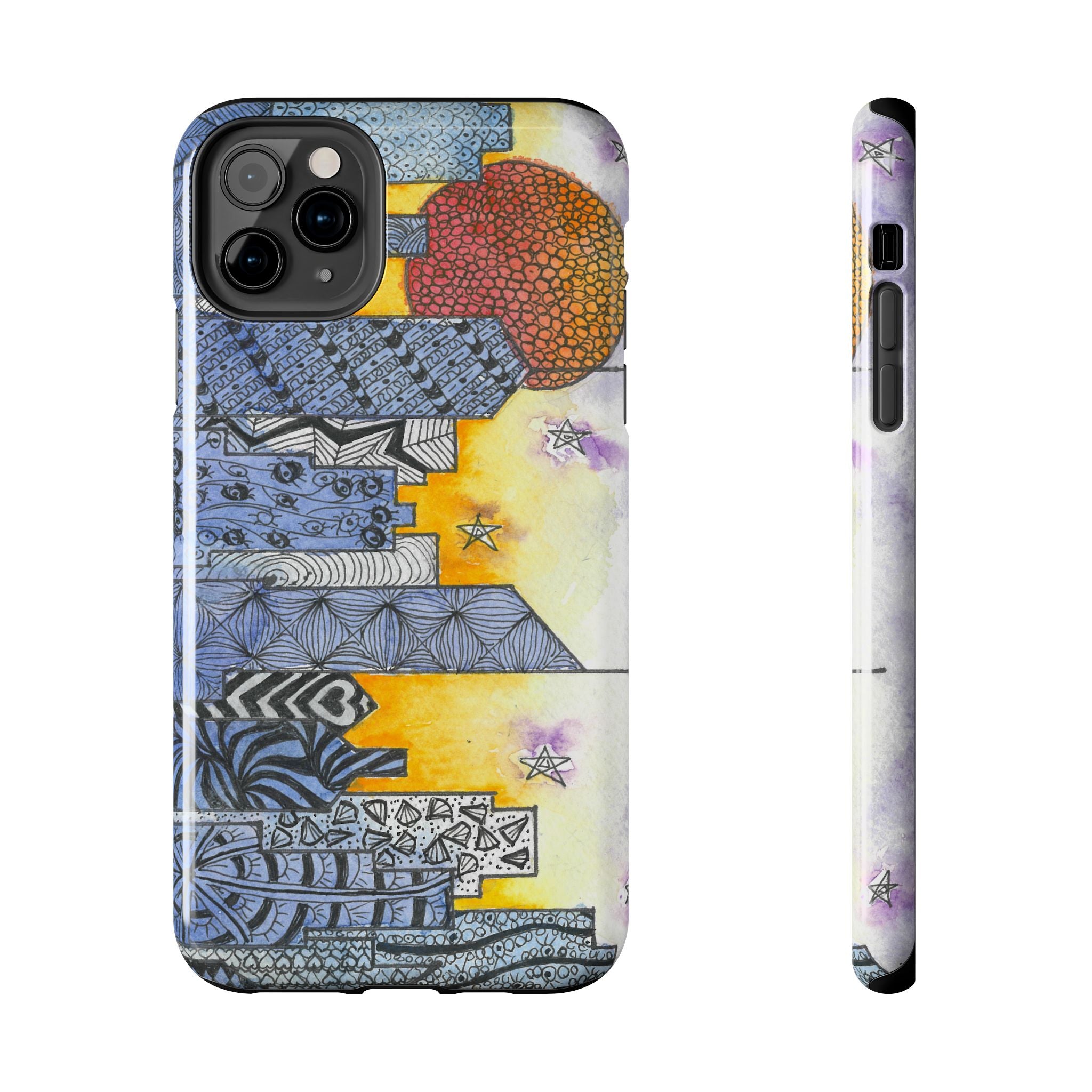 Tough Phone Case - All iPhones and Samsung Galaxys - Exciting Abstract Design #5 In The Shadows