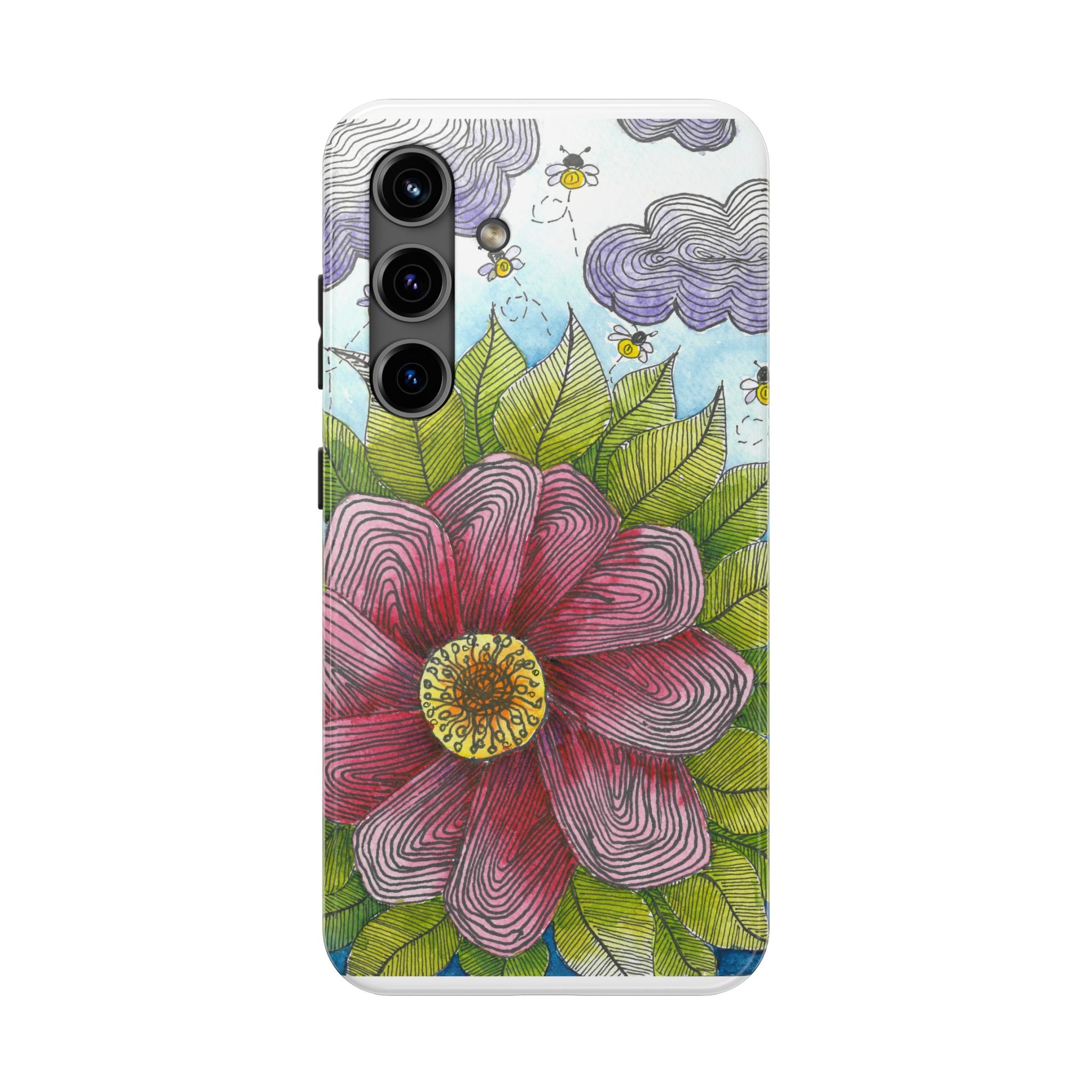 Tough Phone Case - All iPhones and Samsung Galaxys - Exciting Abstract Design  #4 Bloom'n