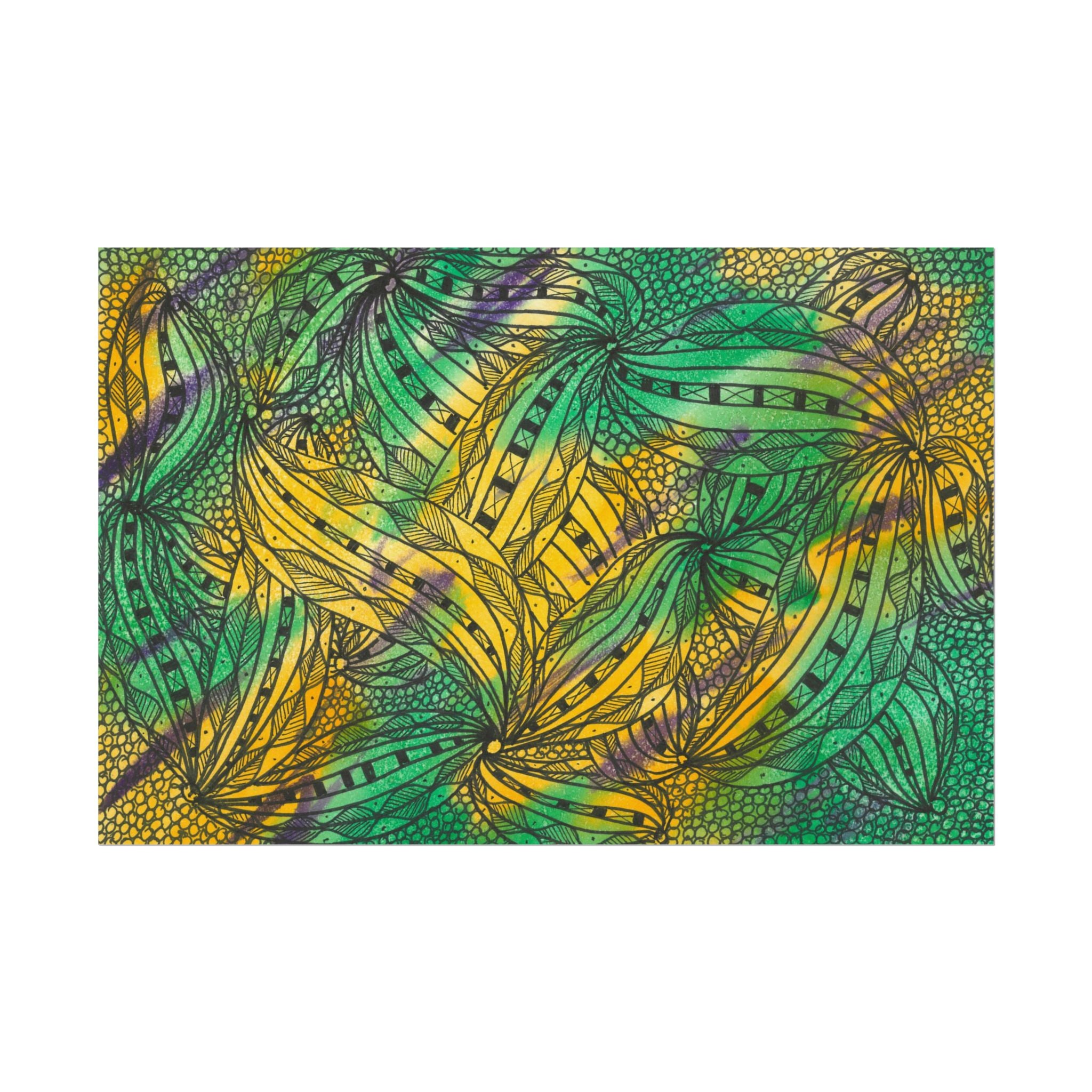 Large Colourful Wall Art, Posters & Prints, For Office, Bedroom or Living Room, or Special Gift #37 Shubbery!