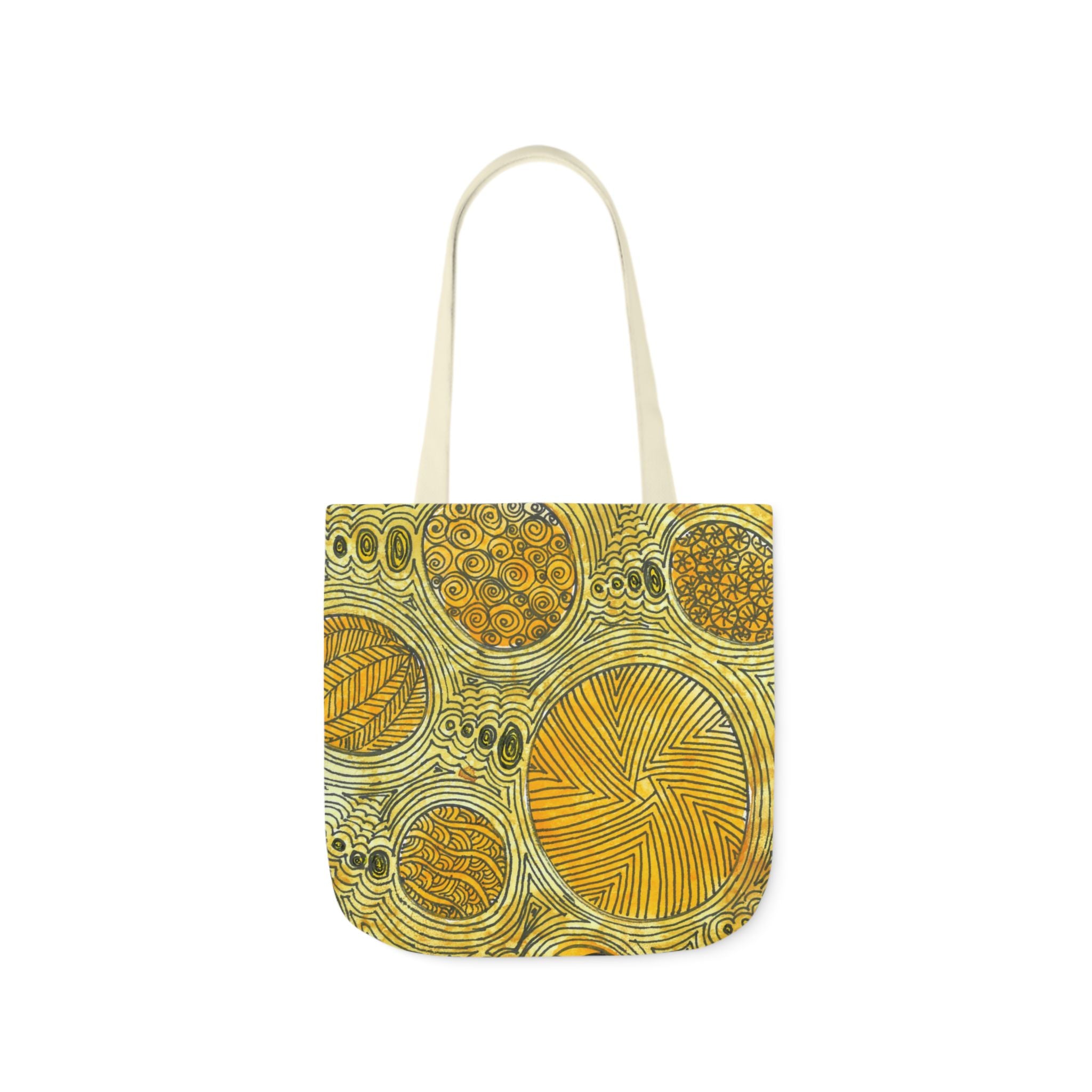 Canvas Tote Bags, Colourful Abstract Designs, 5-Color Straps, 3 Sizes.  For Family and friends or a Special Gift #38 The Conversationalist