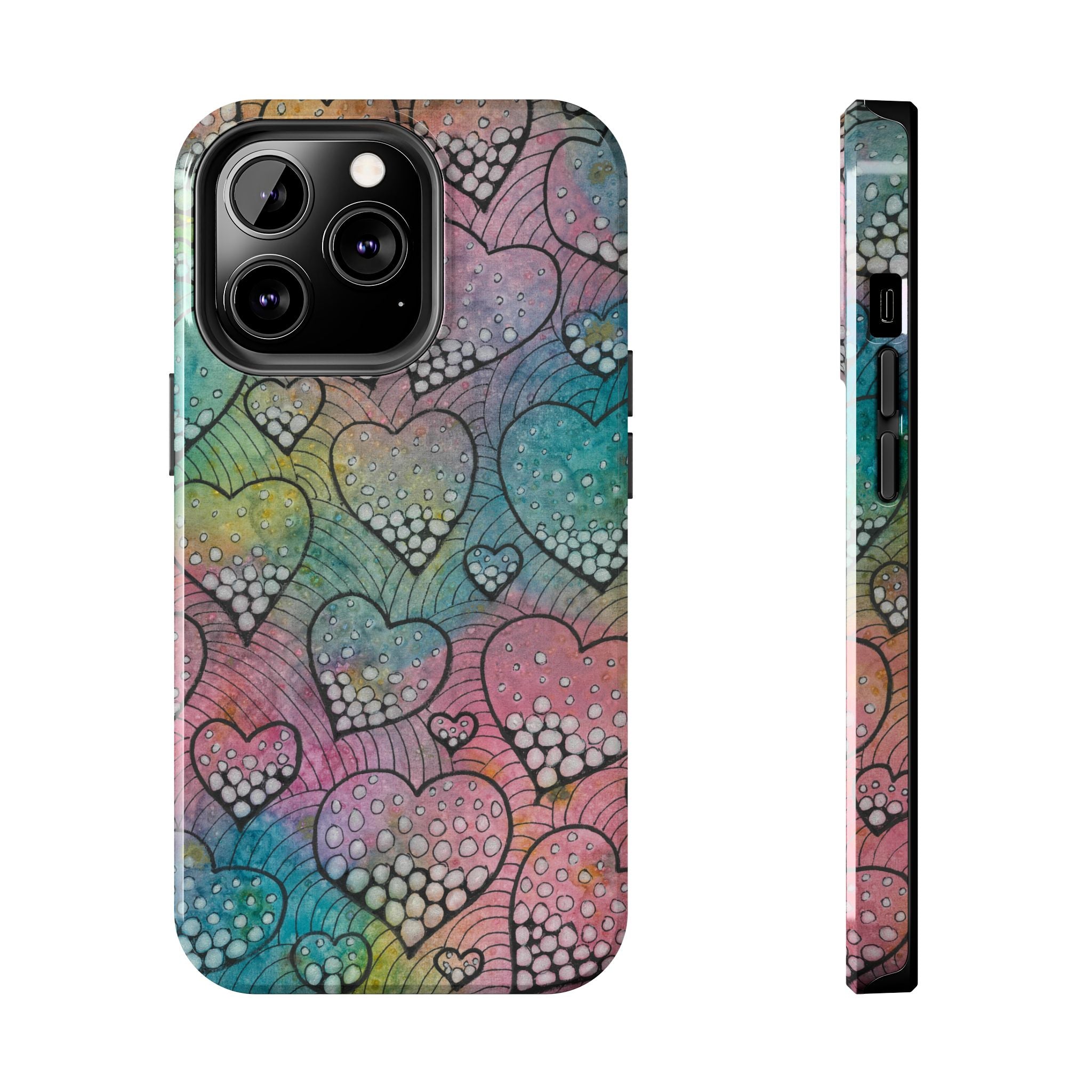Tough Phone Case - All iPhones and Samsung Galaxys - Exciting Abstract Design #97 What's Love Got To Do With It
