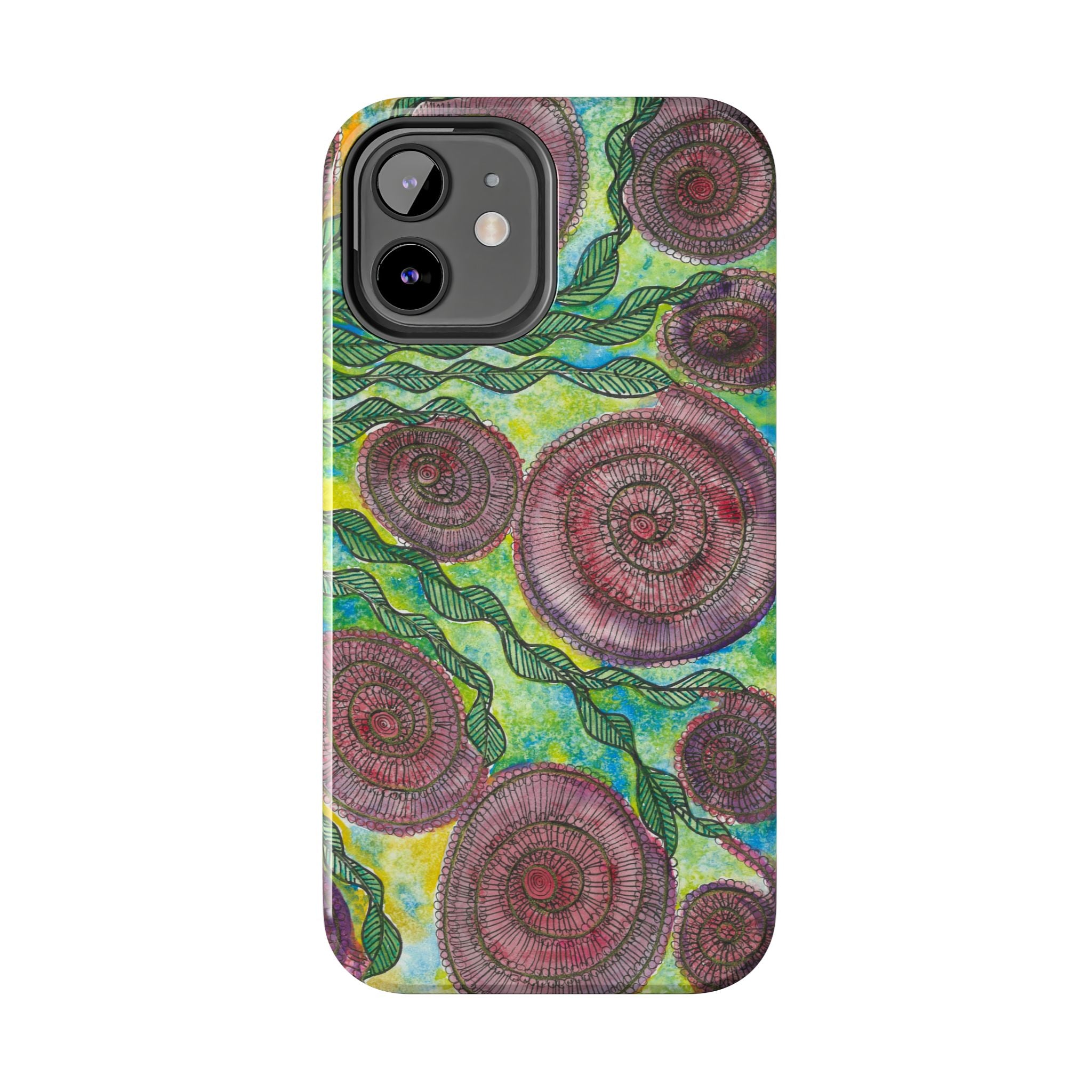 Tough Phone Case - All iPhones and Samsung Galaxys - Exciting Abstract Design #35 Beetroot To Yourself