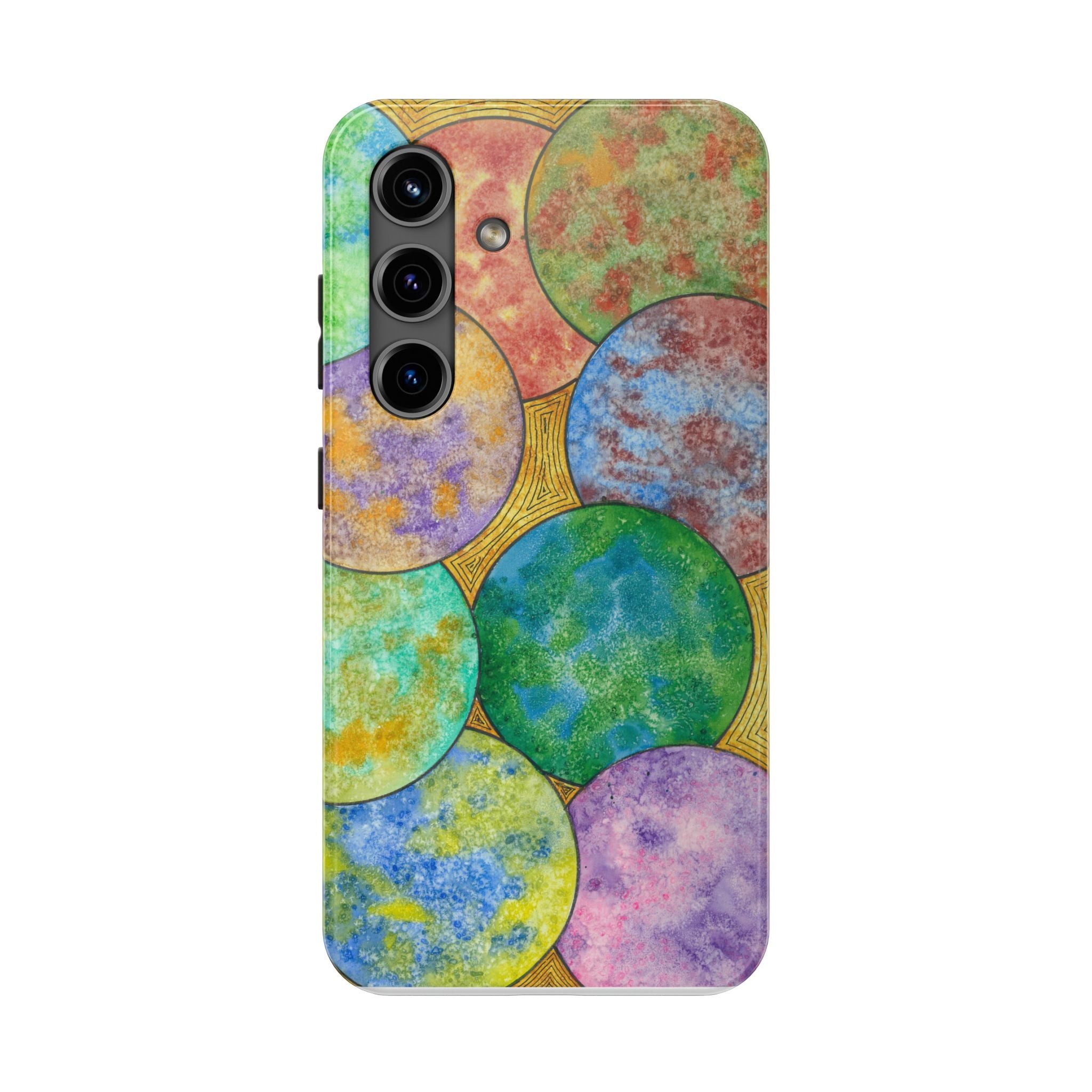 Tough Phone Case - All iPhones and Samsung Galaxys - Exciting Abstract Design #61 Worlds Apart