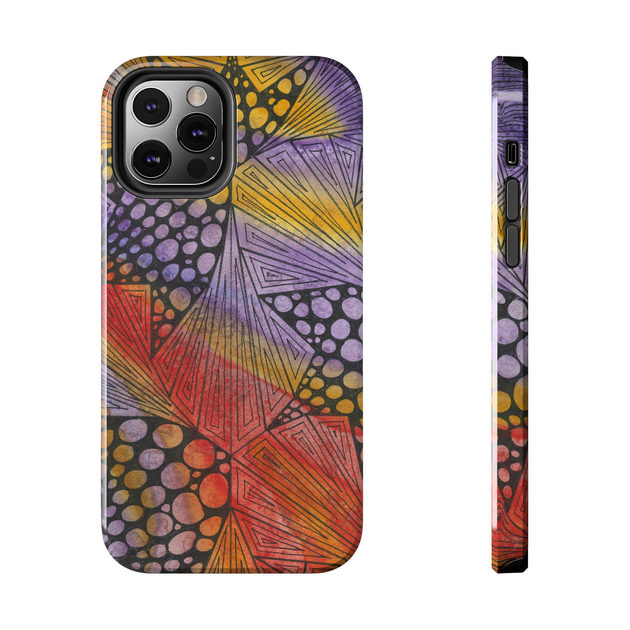 Tough Phone Case - All iPhones and Samsung Galaxys - Exciting Abstract Design #82 Fighting Delusions
