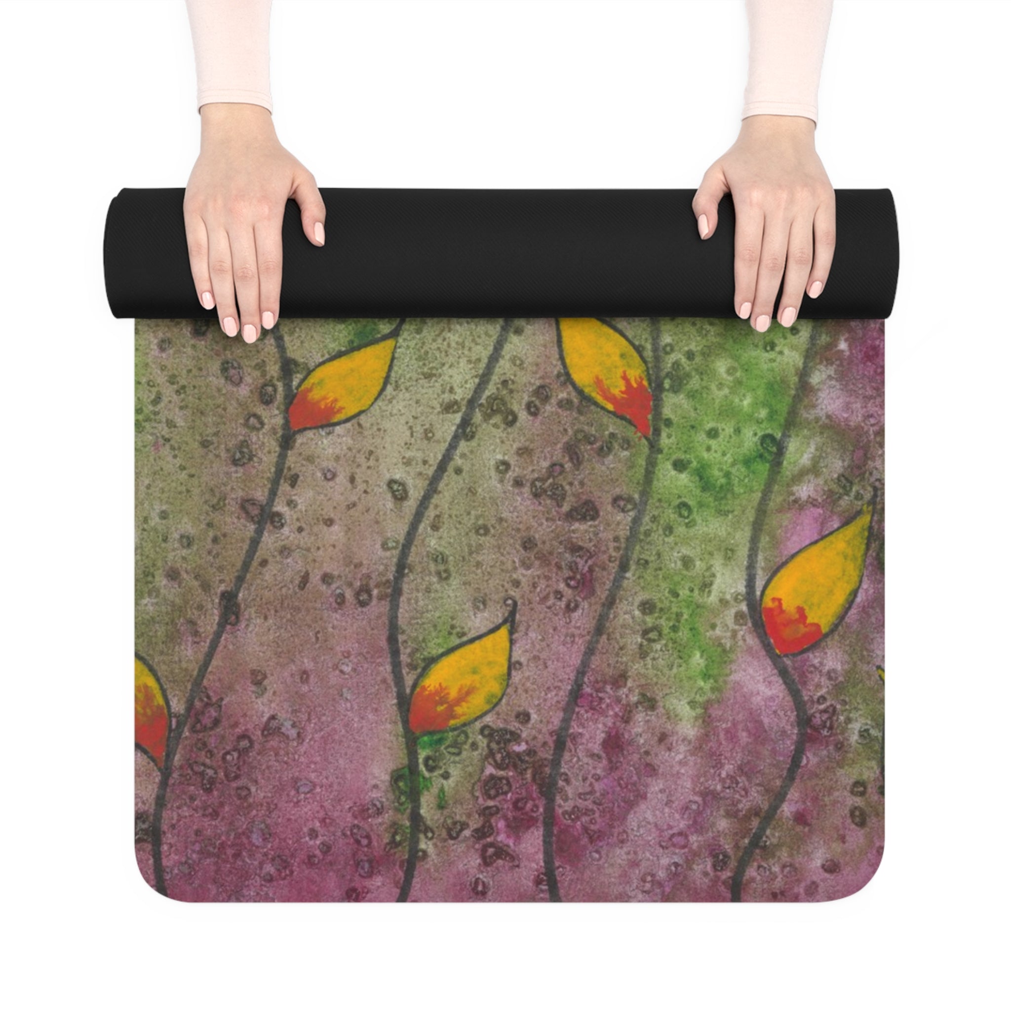 Yoga Mats and Gym Mats. Colourful Abstract Designs. Perfect for Home, Yoga or Gym Class, or a Special Gift #98 HOPE