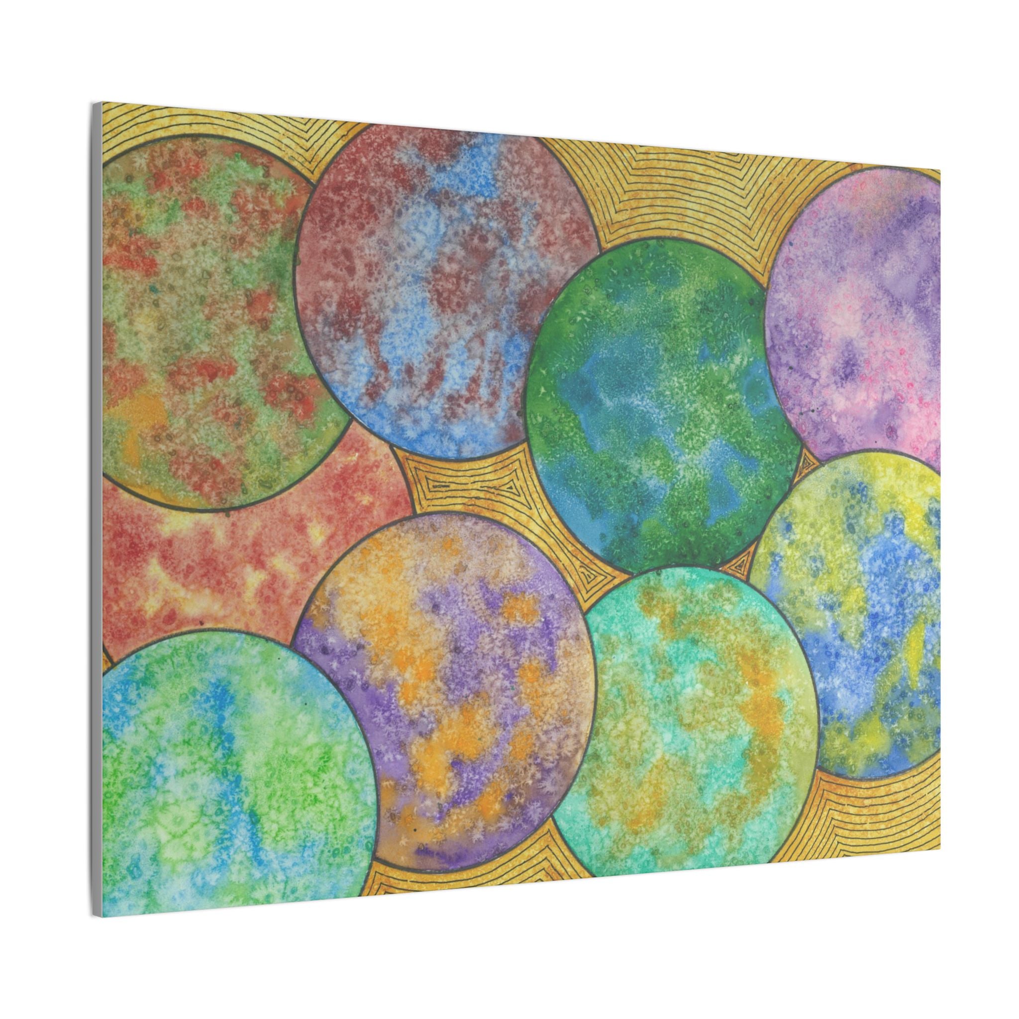 Large Colourful Wall Art, Canvas Prints, For Office, Bedroom or Living Room, or Special Gift #61 Worlds Apart