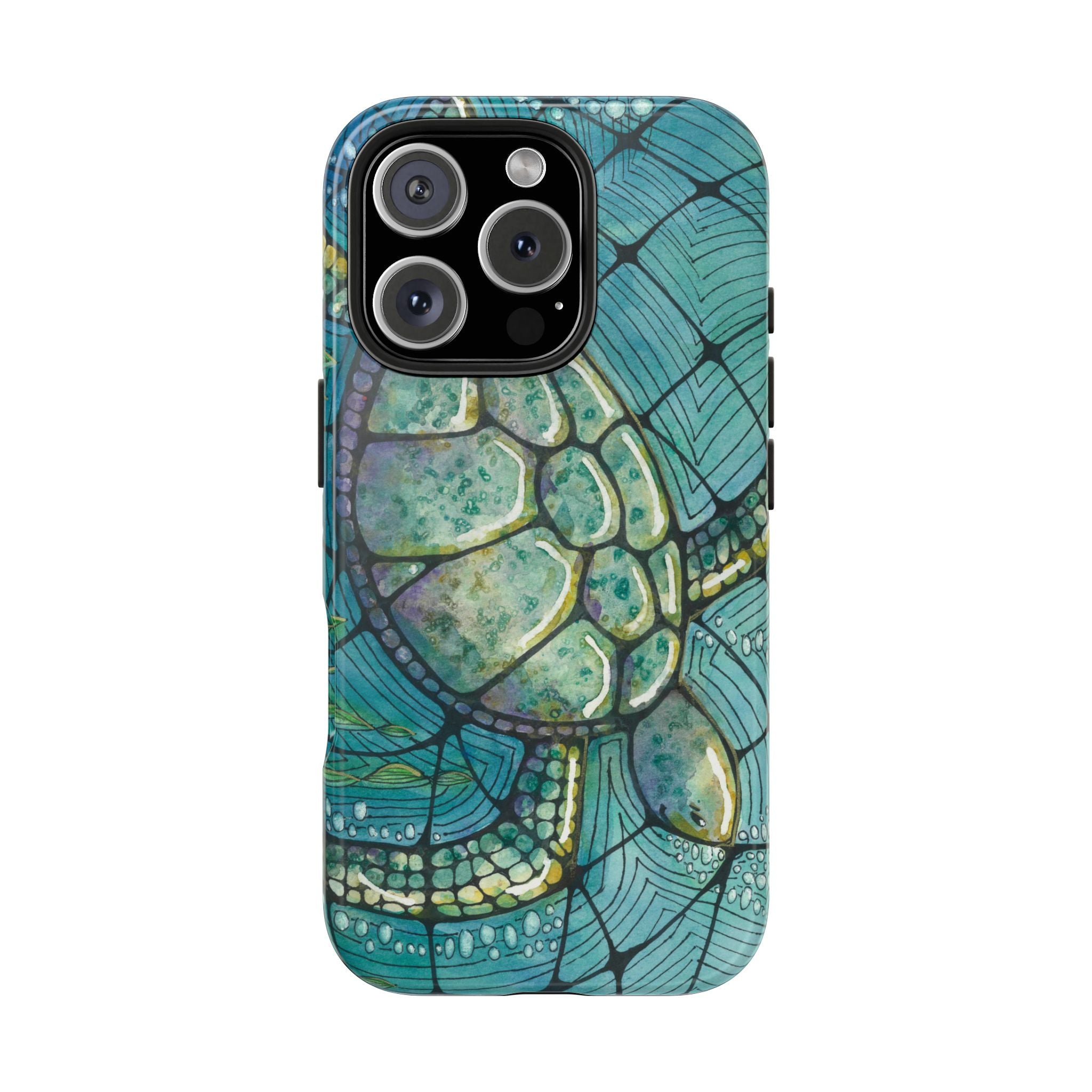 Tough Phone Case - All iPhones and Samsung Galaxys - Exciting Abstract Design #73 Turtling Along
