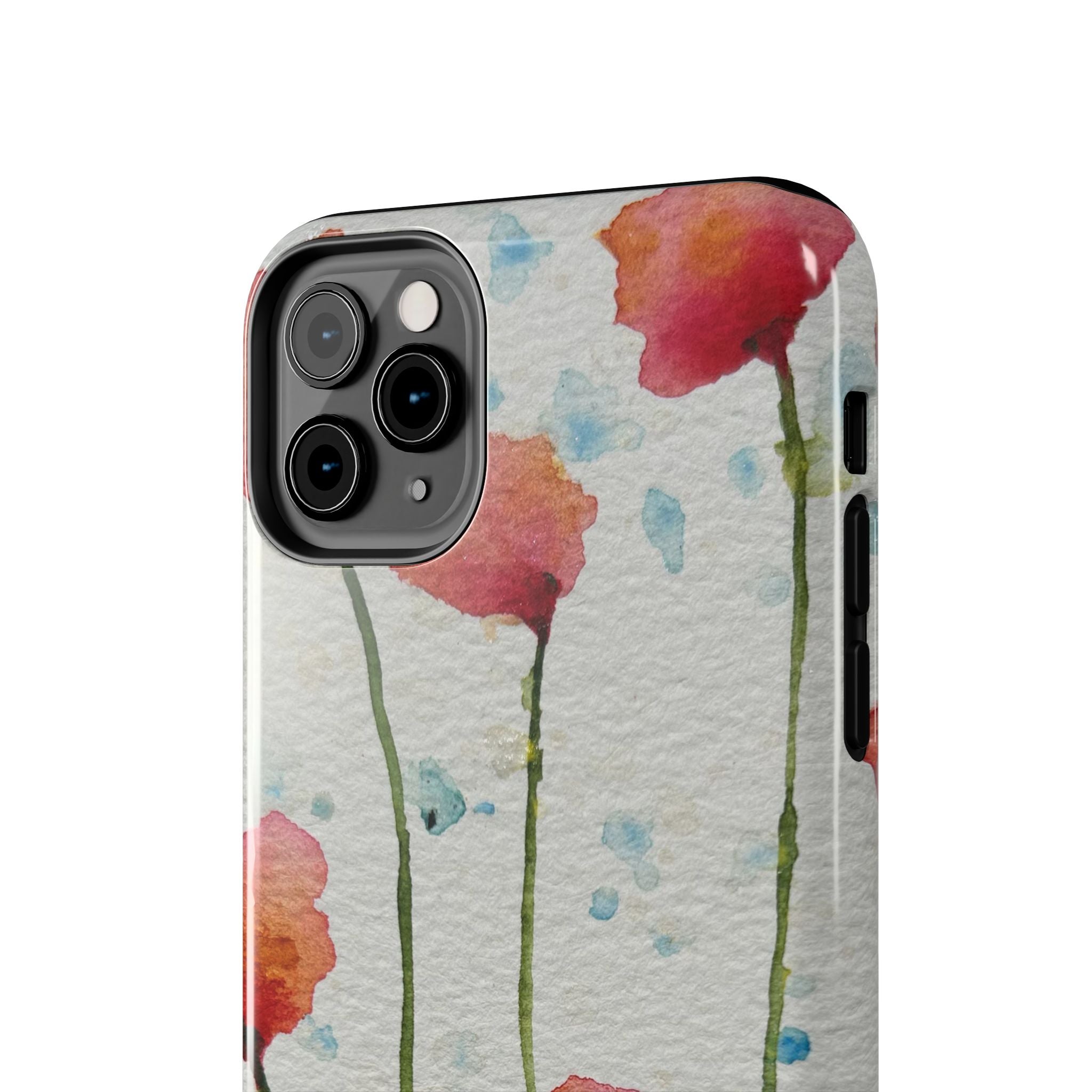 Tough Phone Case - All iPhones and Samsung Galaxys - Exciting Abstract Design #94 Poppies Galore