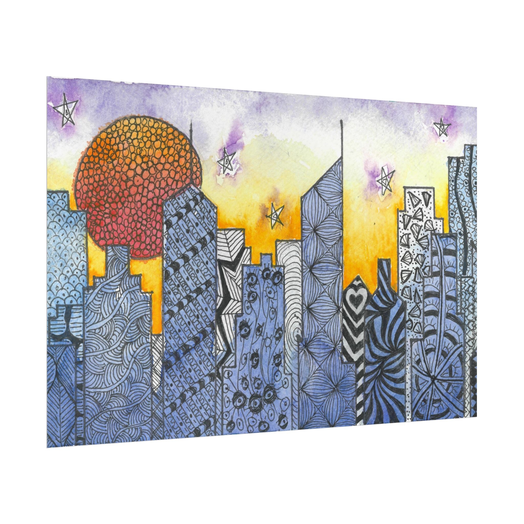 Large Colourful Wall Art, Posters & Prints, For Office, Bedroom or Living Room, or Special Gift #5 In The Shadows