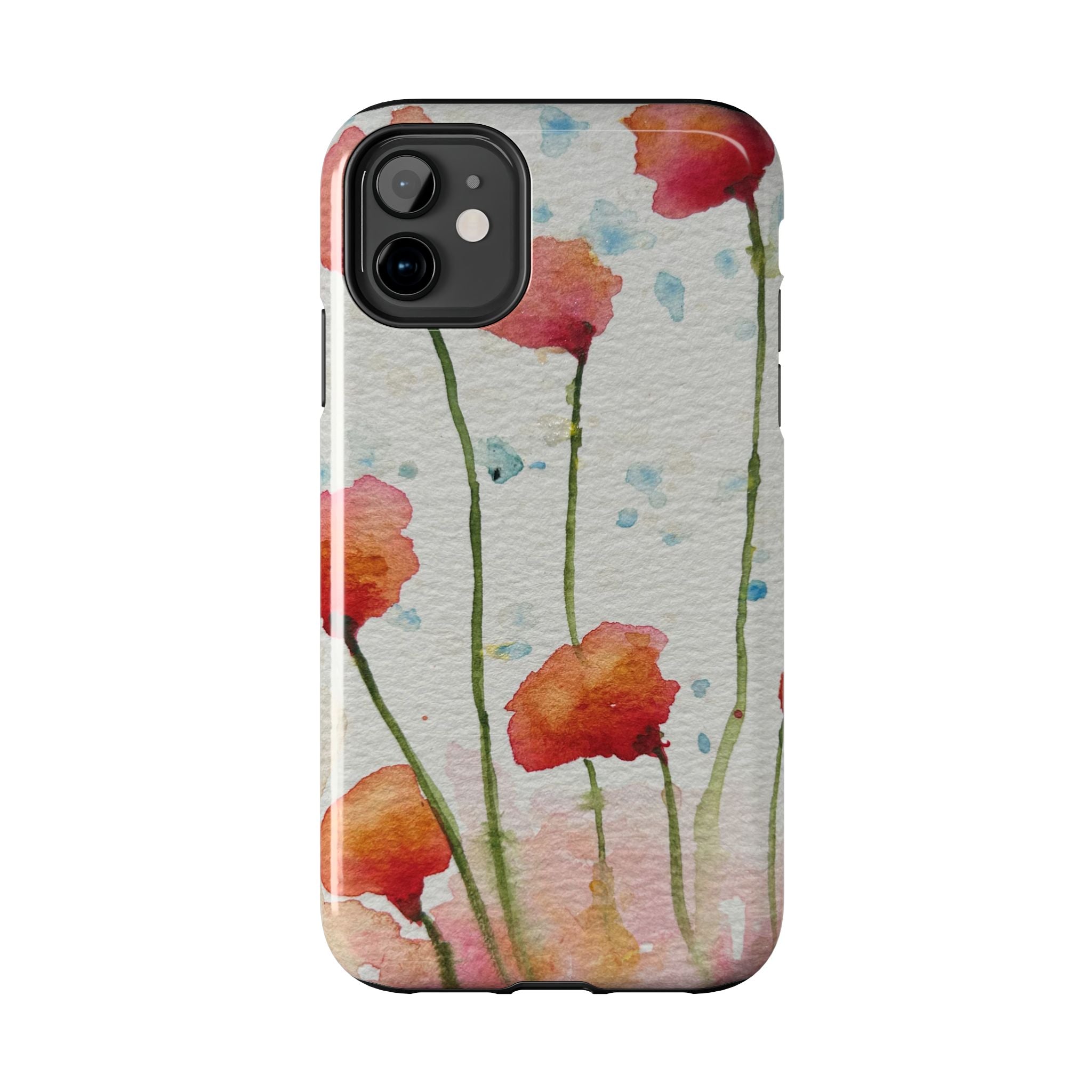 Tough Phone Case - All iPhones and Samsung Galaxys - Exciting Abstract Design #94 Poppies Galore