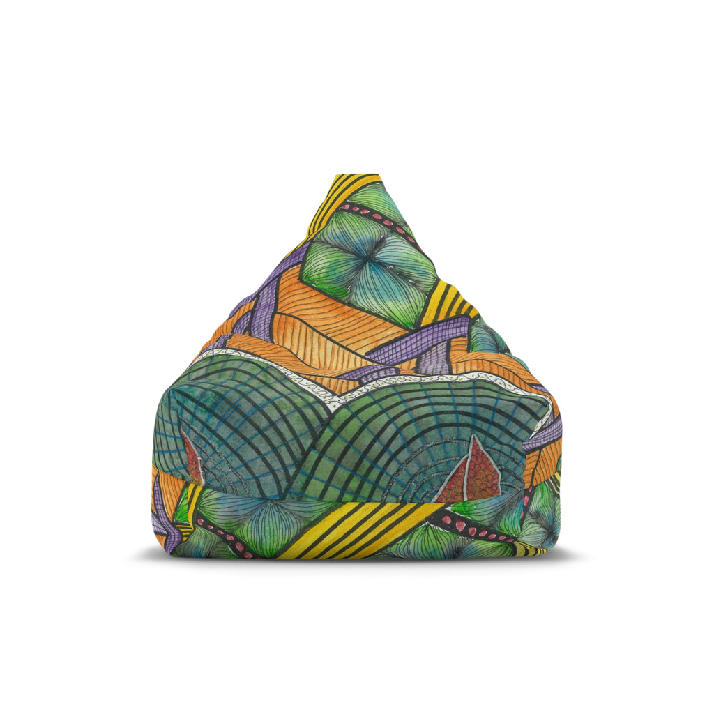 Bean Bag Chair Covers For Indoor & Outdoor - 2 Sizes - Exciting Abstract Design #31 T'Eye Land