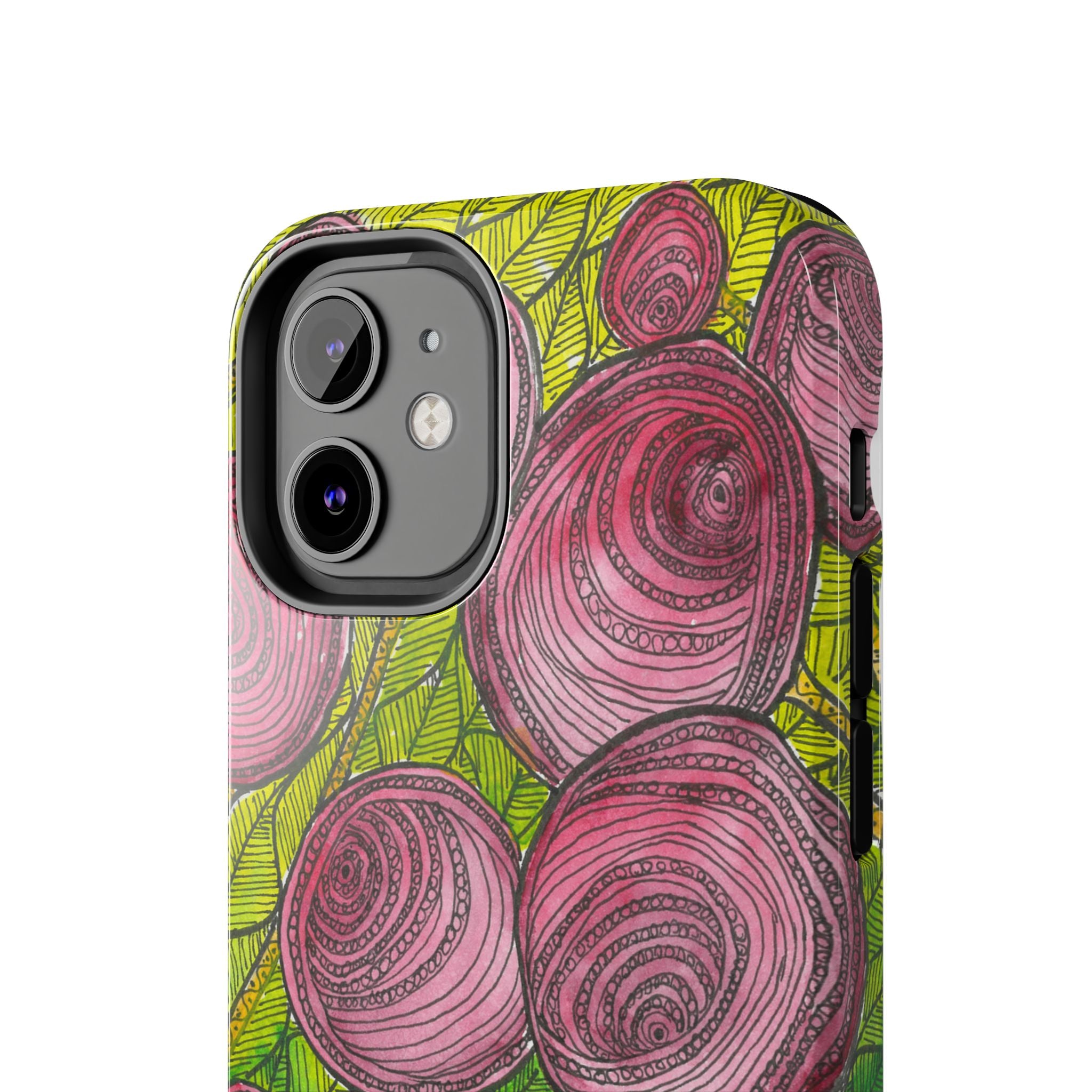Tough Phone Case - All iPhones and Samsung Galaxys - Exciting Abstract Design #9 Spaced Blossoms