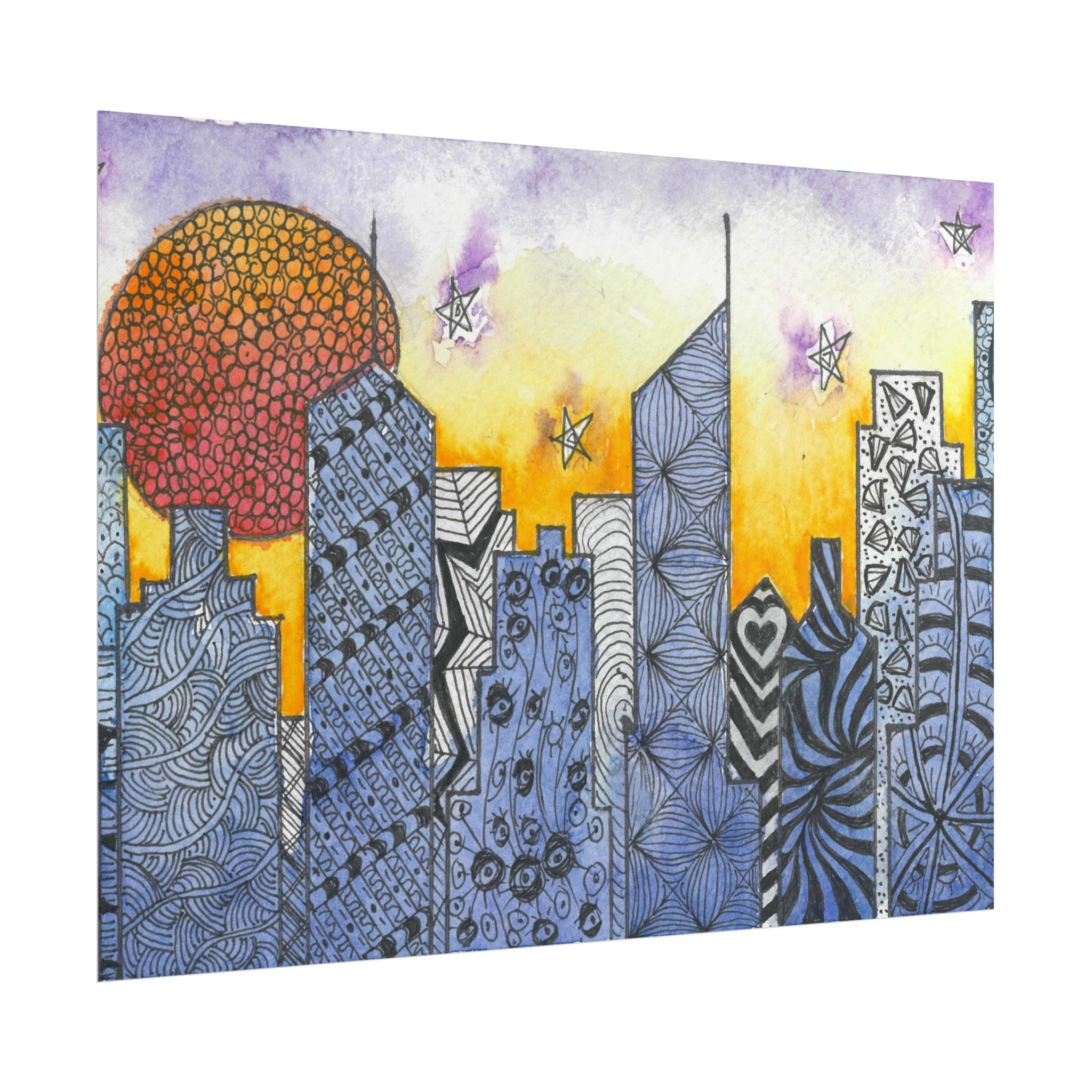 Large Colourful Wall Art, Posters & Prints, For Office, Bedroom or Living Room, or Special Gift #5 In The Shadows