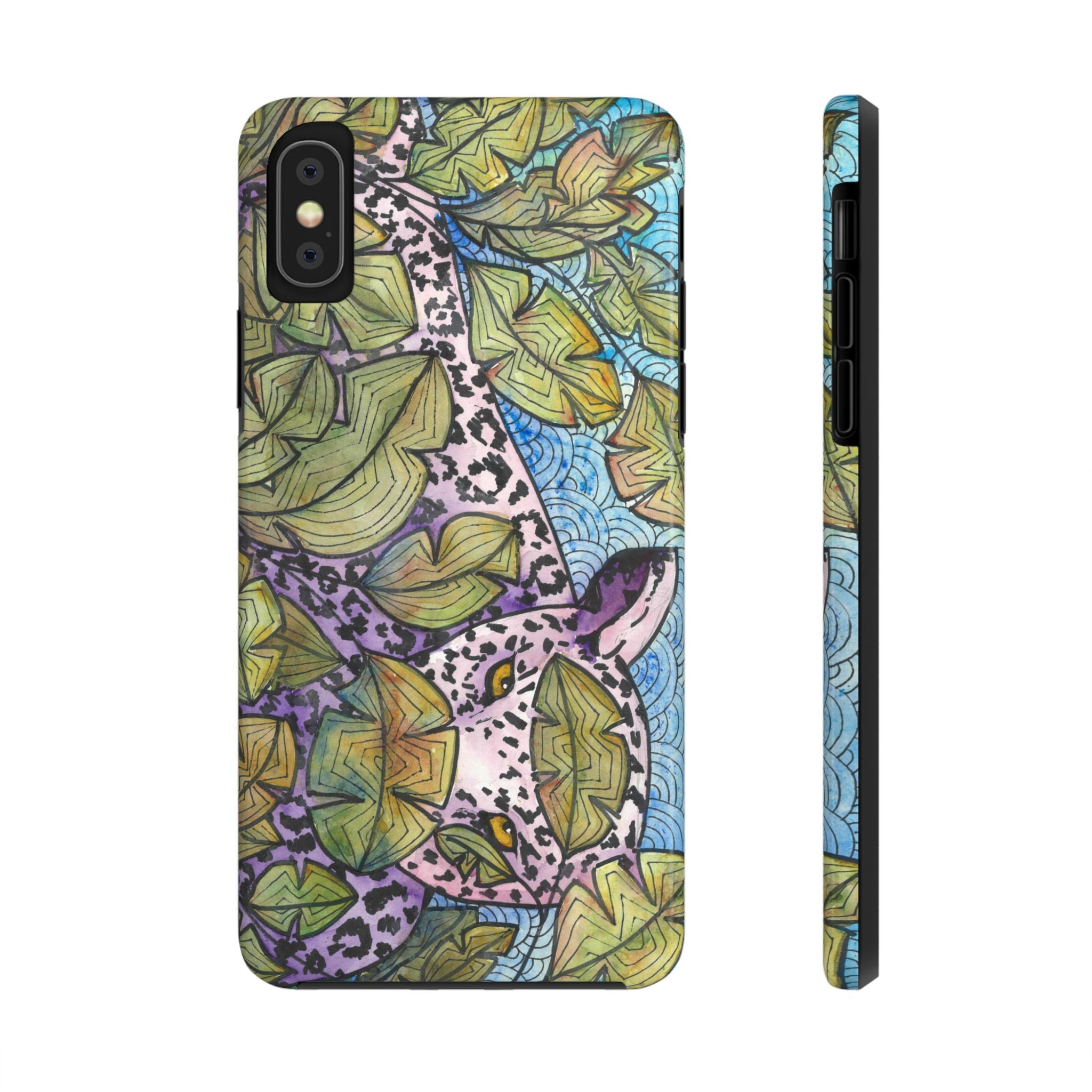 Tough Phone Case - All iPhones and Samsung Galaxys - Exciting Abstract Design #76 Purrfect Blend