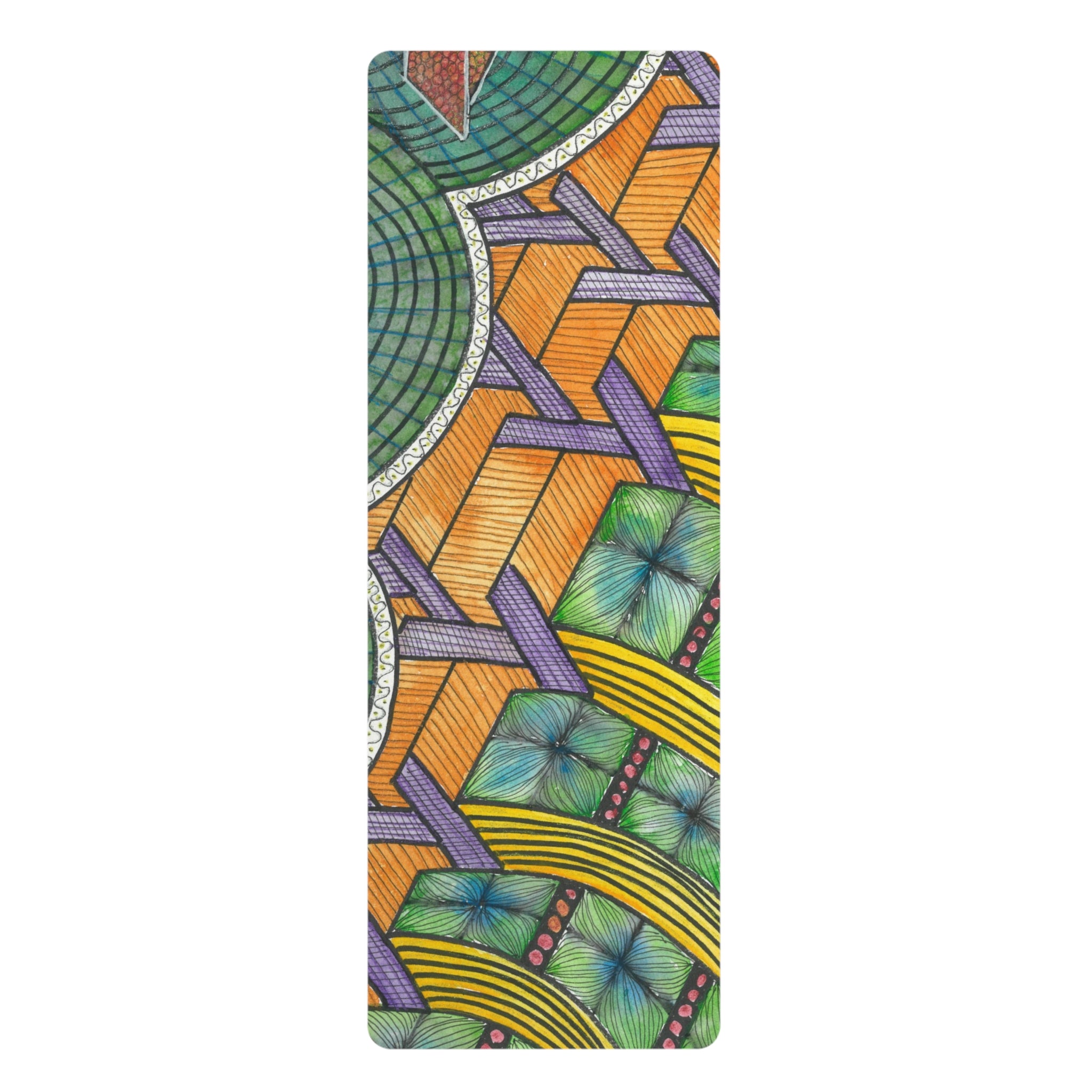 Yoga Mats and Gym Mats. Colourful Abstract Designs. Perfect for Home, Yoga or Gym Class, or a Special Gift #31 T'Eye Land