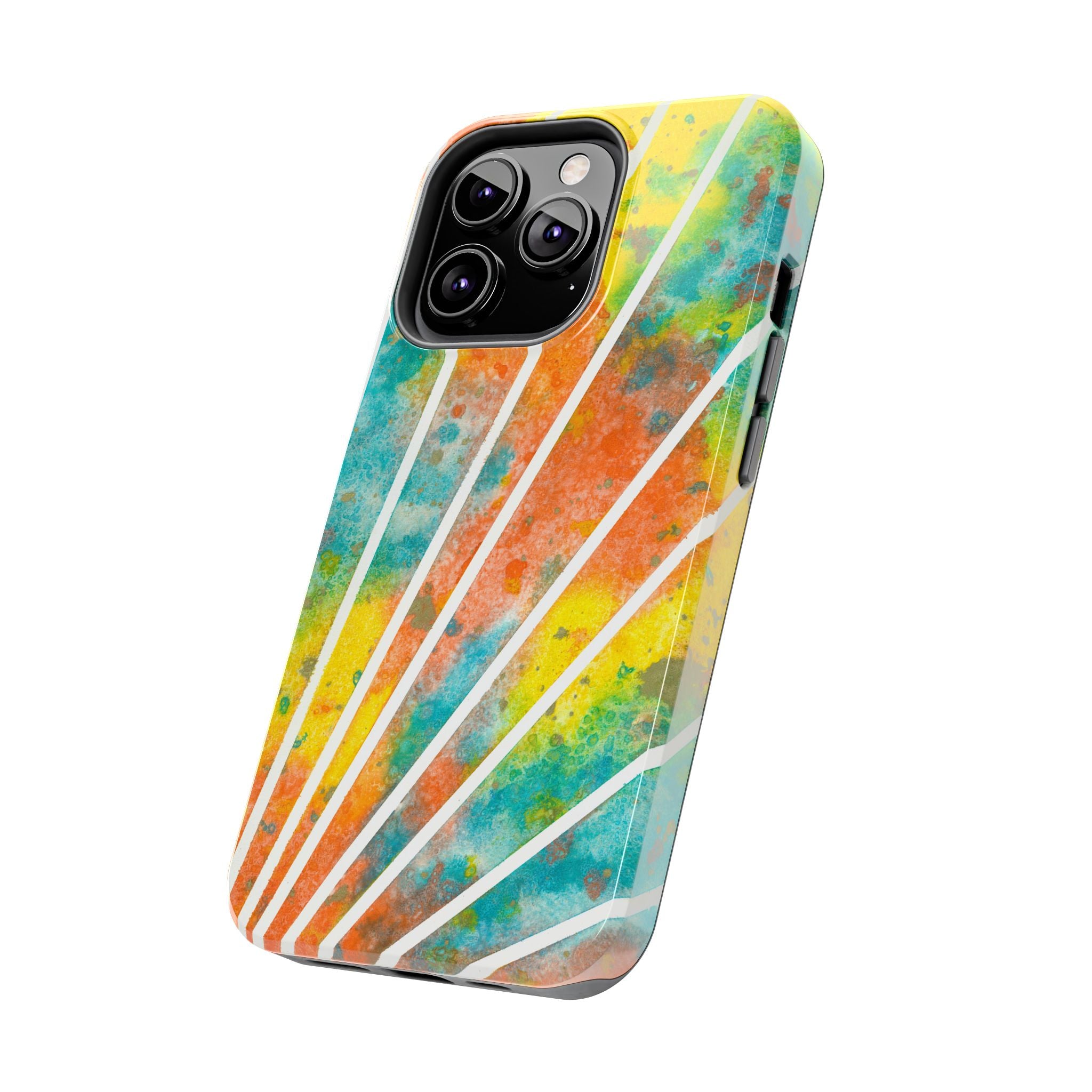 Tough Phone Case - All iPhones and Samsung Galaxys - Exciting Abstract Design #101 Your Energy Radiates