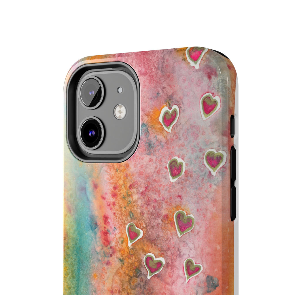 Tough Phone Case - All iPhones and Samsung Galaxys - Exciting Abstract Design #96 Love, Friendship, integrity